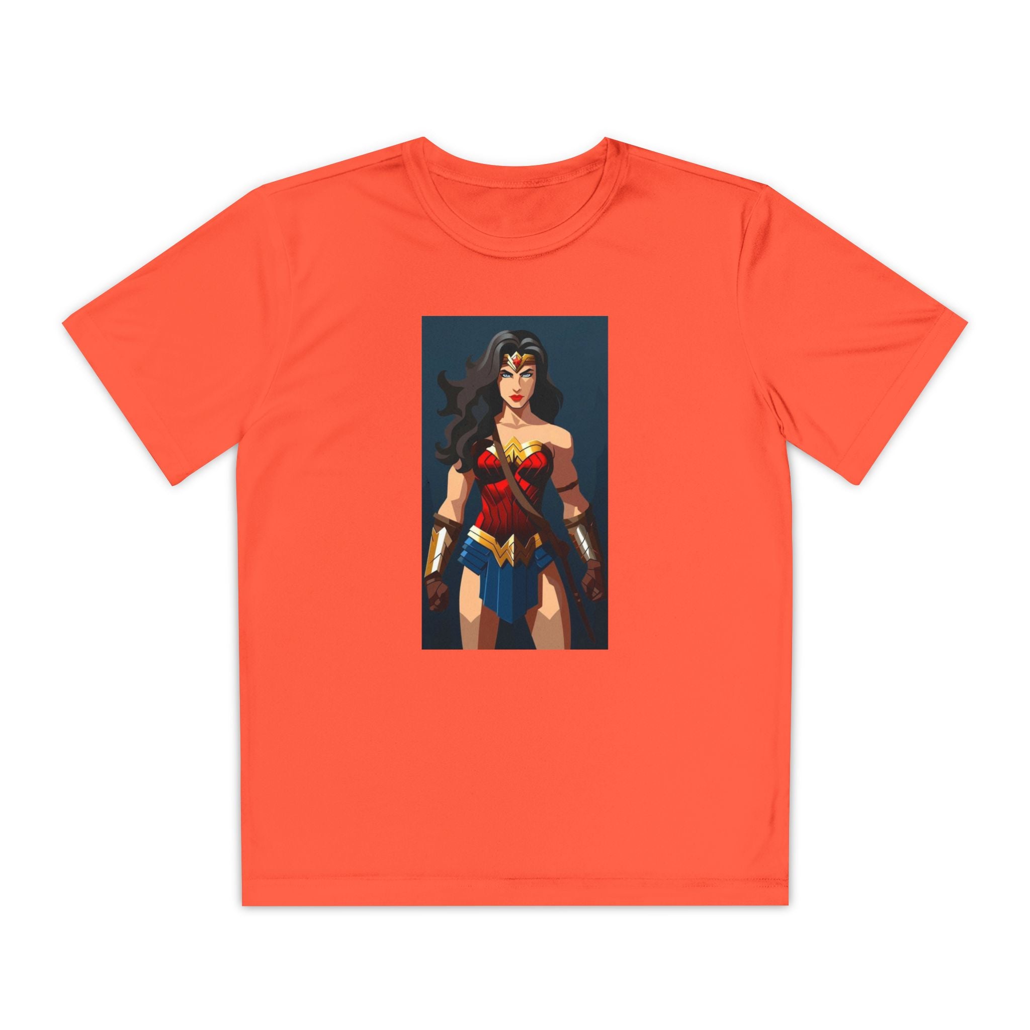 Superhero Youth T-Shirt Sports Graphic Tee, Cool Athletic Shirt for Kids