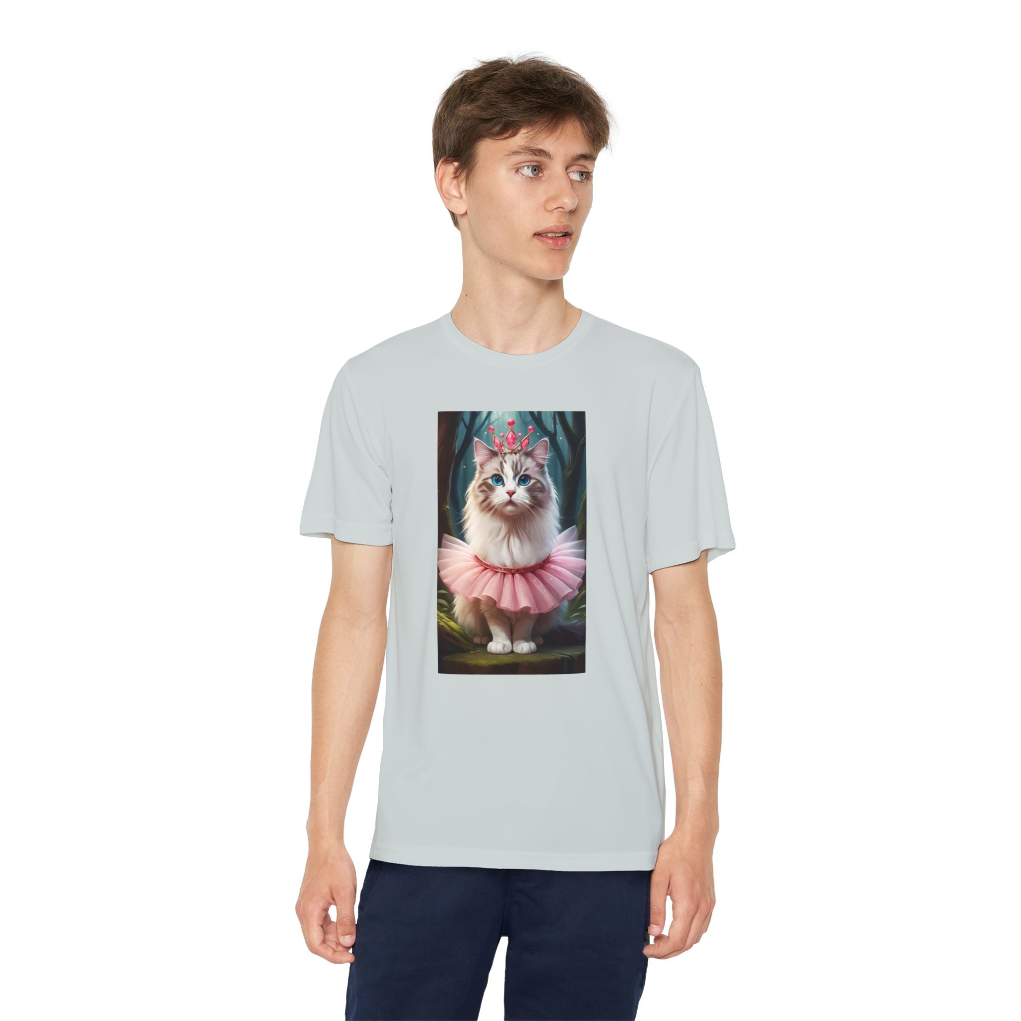 Graphic Tee, Cute Cartoon Kitten, Kids Animal Lover Shirt, Kitty Princess Design, Youth Tee for Girls and Boys, Funny Cat Shirt, Gift for