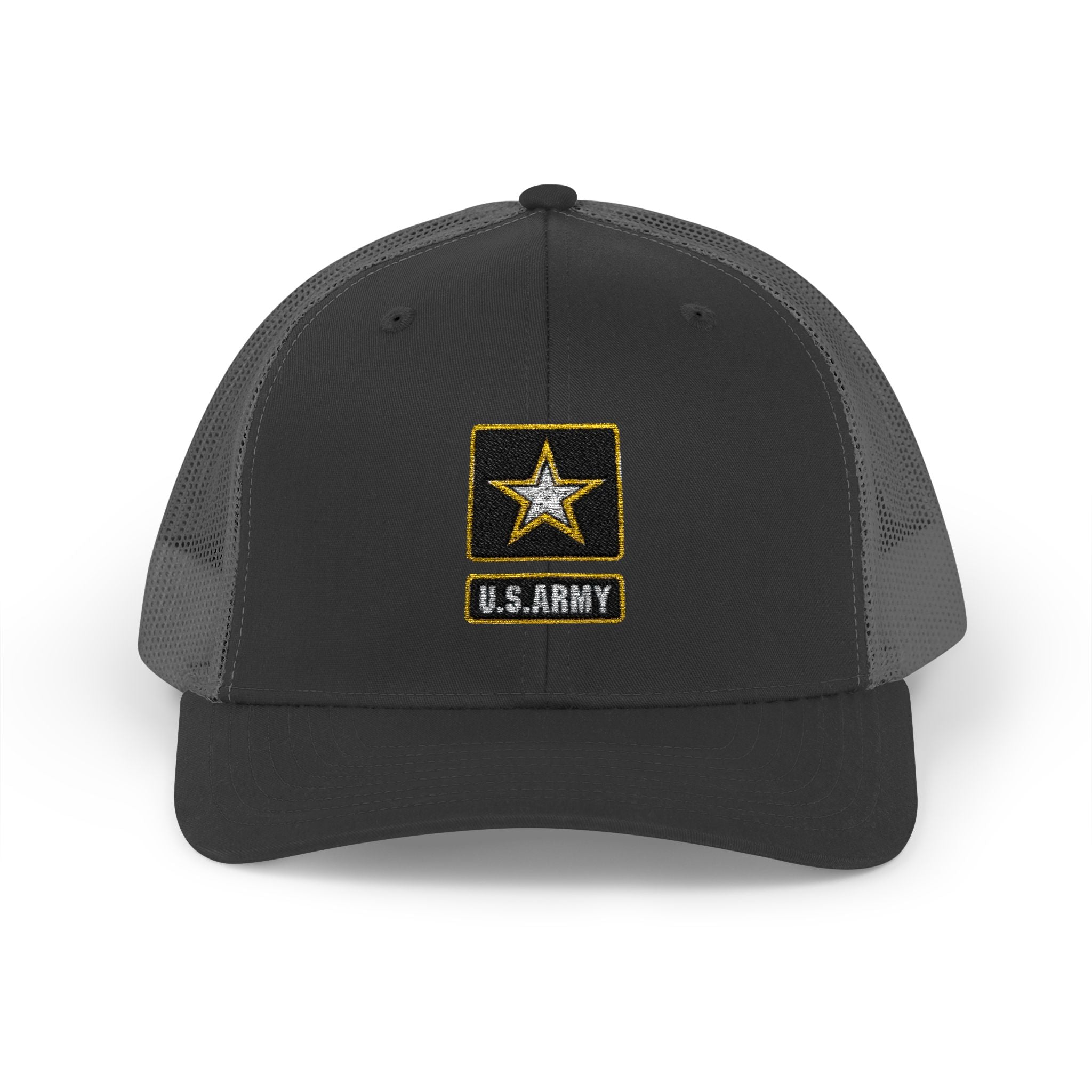 US Army Snapback Trucker Cap with Thin Red Line Design, Ideal for First Responders, Supportive Gifts, Memorials, Everyday Wear