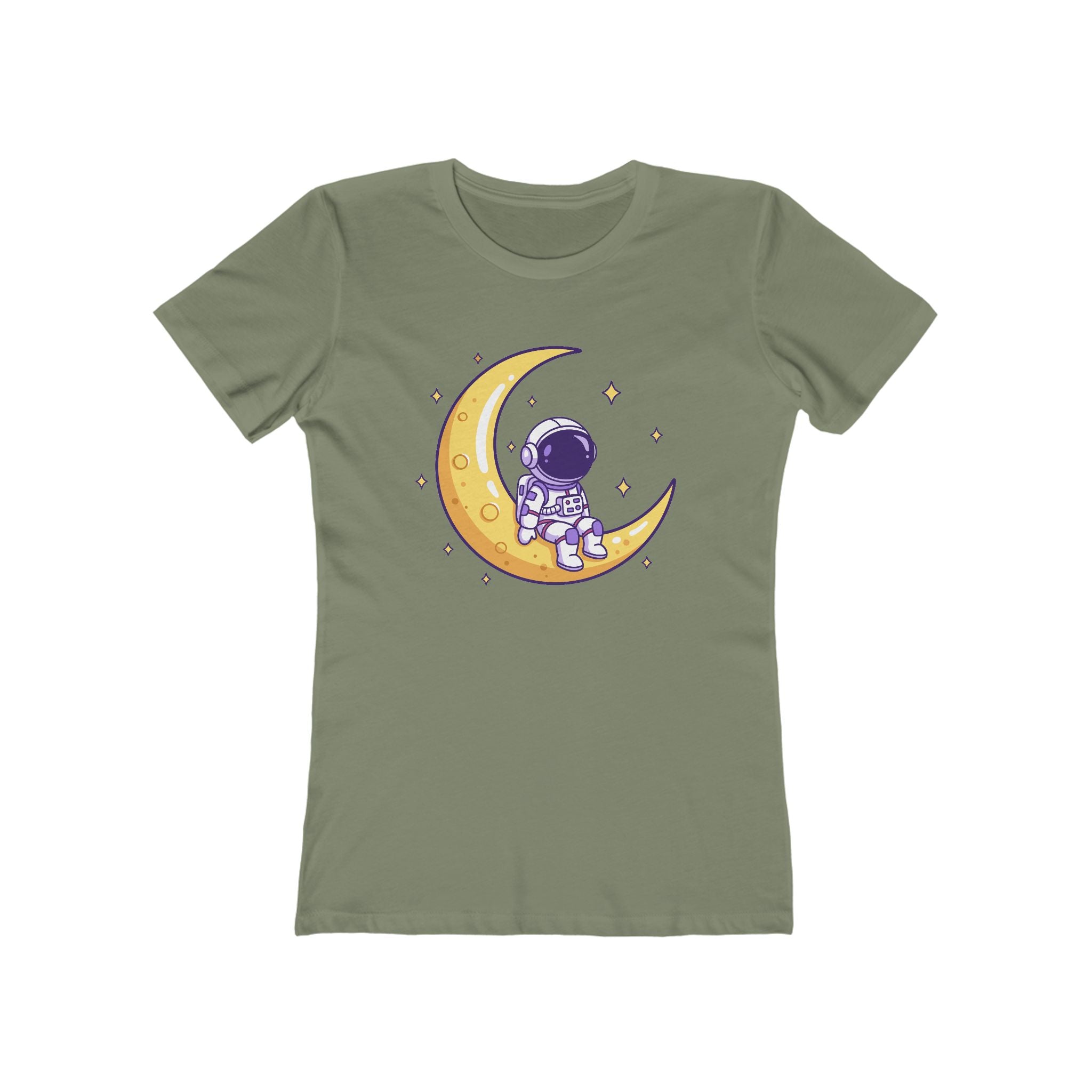 Moon Women's Tshirt, Lunar Graphic Tee, Celestial Shirt, Night Sky Top, Space Lover Gift