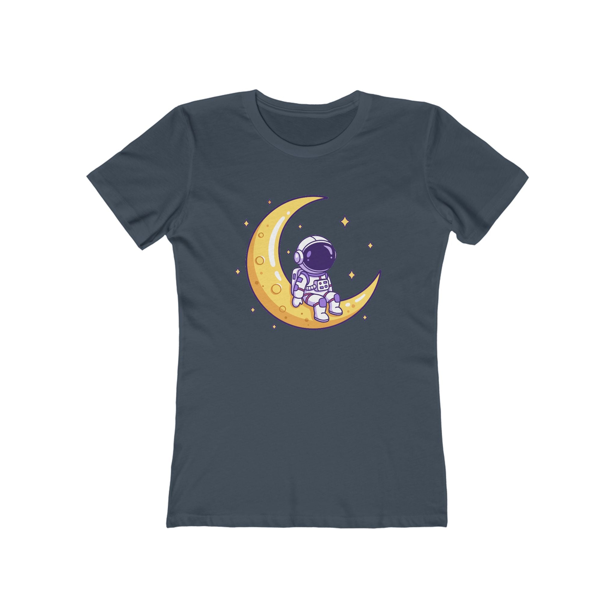 Moon Women's Tshirt, Lunar Graphic Tee, Celestial Shirt, Night Sky Top, Space Lover Gift