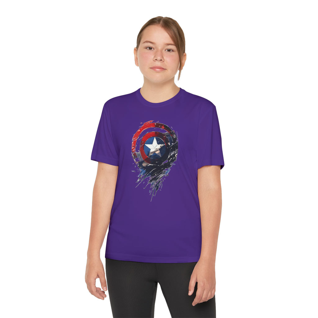 Advengers Youth T-Shirt Sports Graphic Tee, Cool Athletic Shirt for Kids