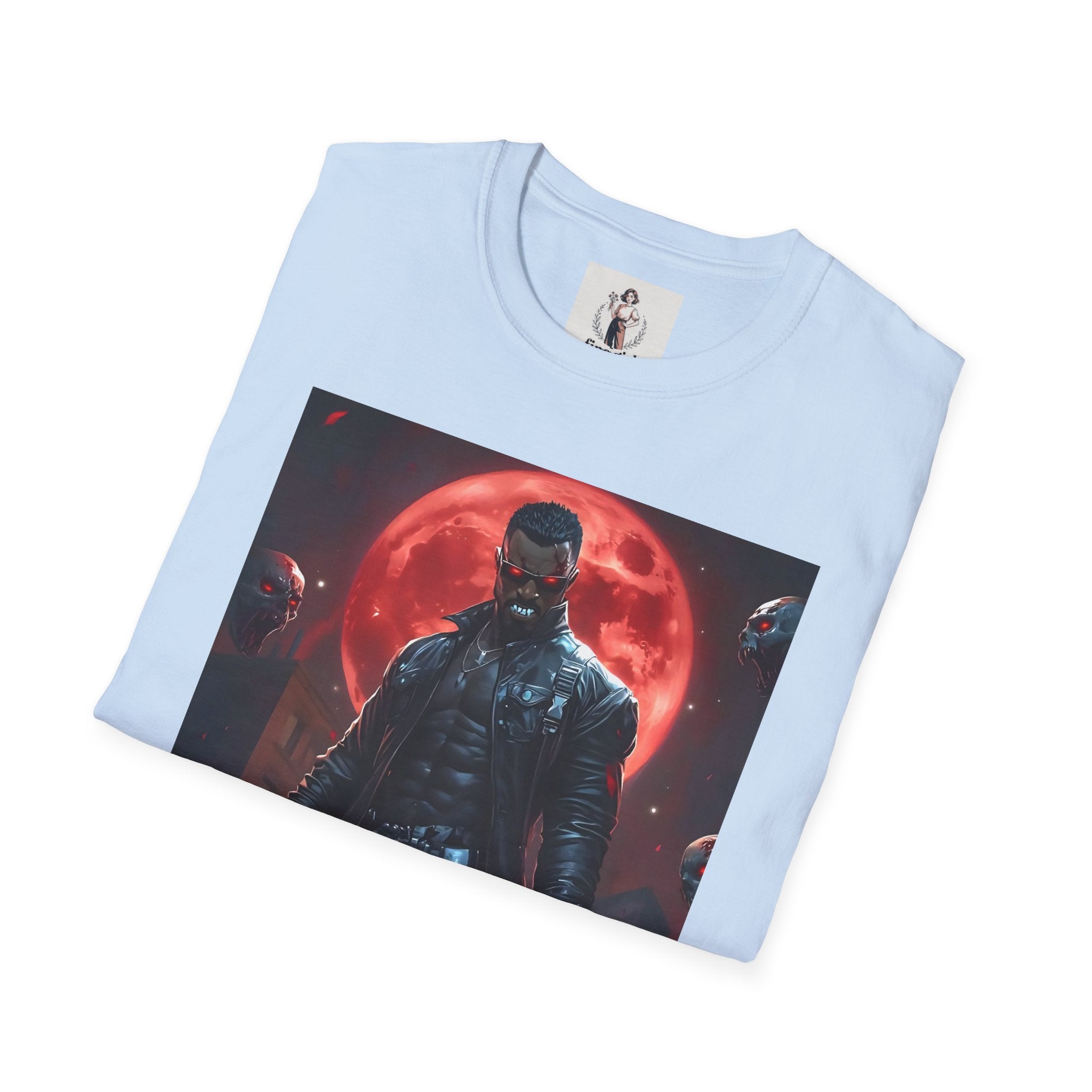Blade Superhero Marvel Unisex Softstyle T-Shirt, Comic Book Tee, Geeky Clothing, Cosplay Costume Top