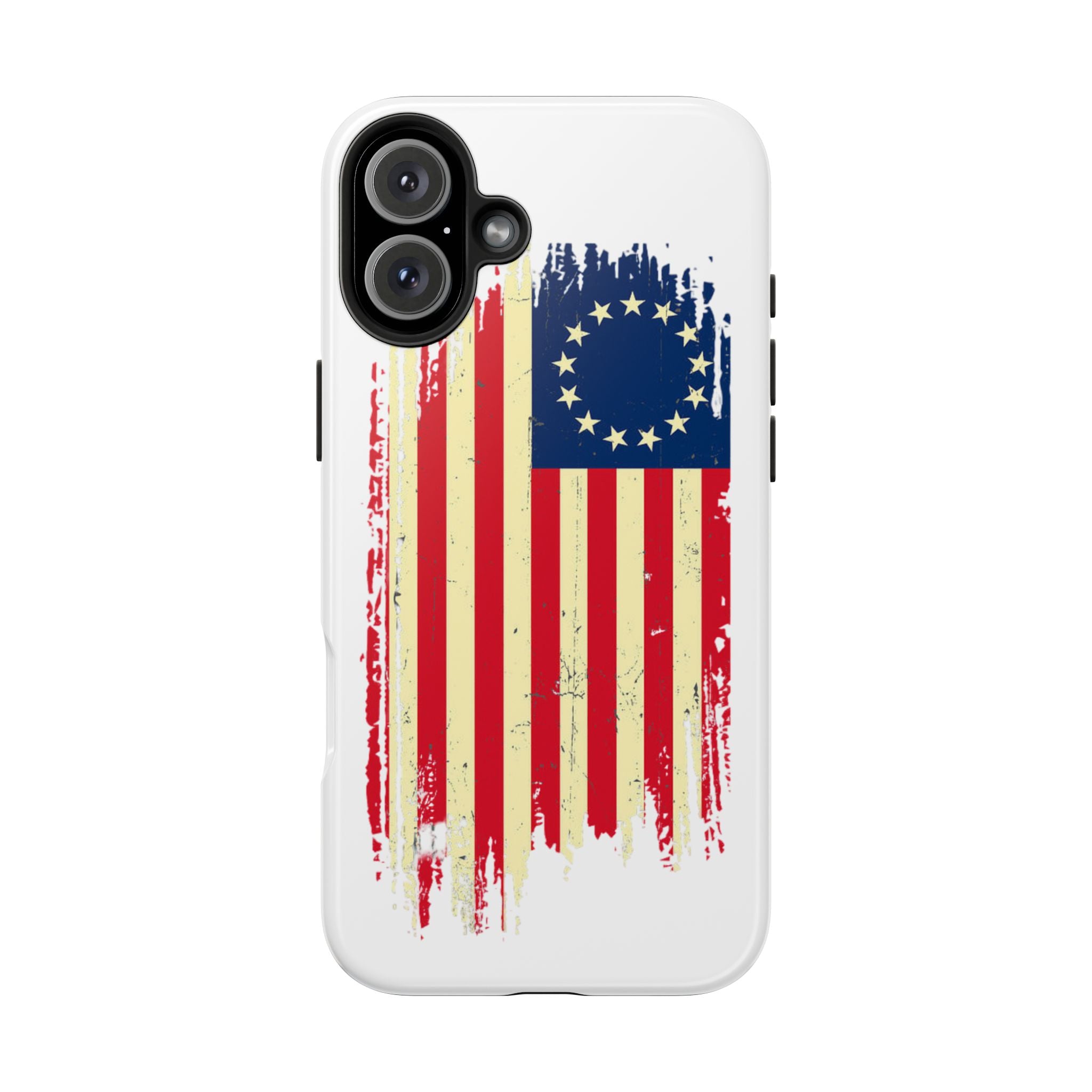 Patriotic Phone Cases with Vintage Flag Design, Tough Case for Independence Day, Memorial Day, 4th of July, Gift for Veterans, USA Pride