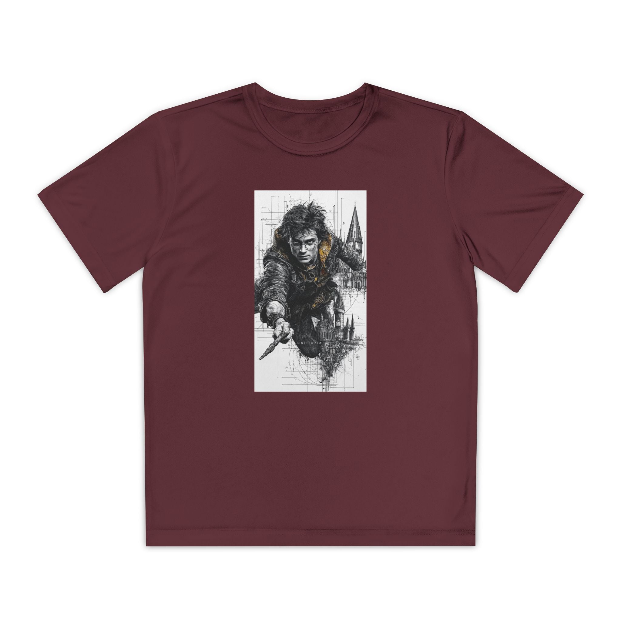 Youth Competitor Tee - Harry Potter, Wizard School Shirt, Magical Kids Top, Hogwarts Fan Gift, Sorcerer's Stone T-Shirt