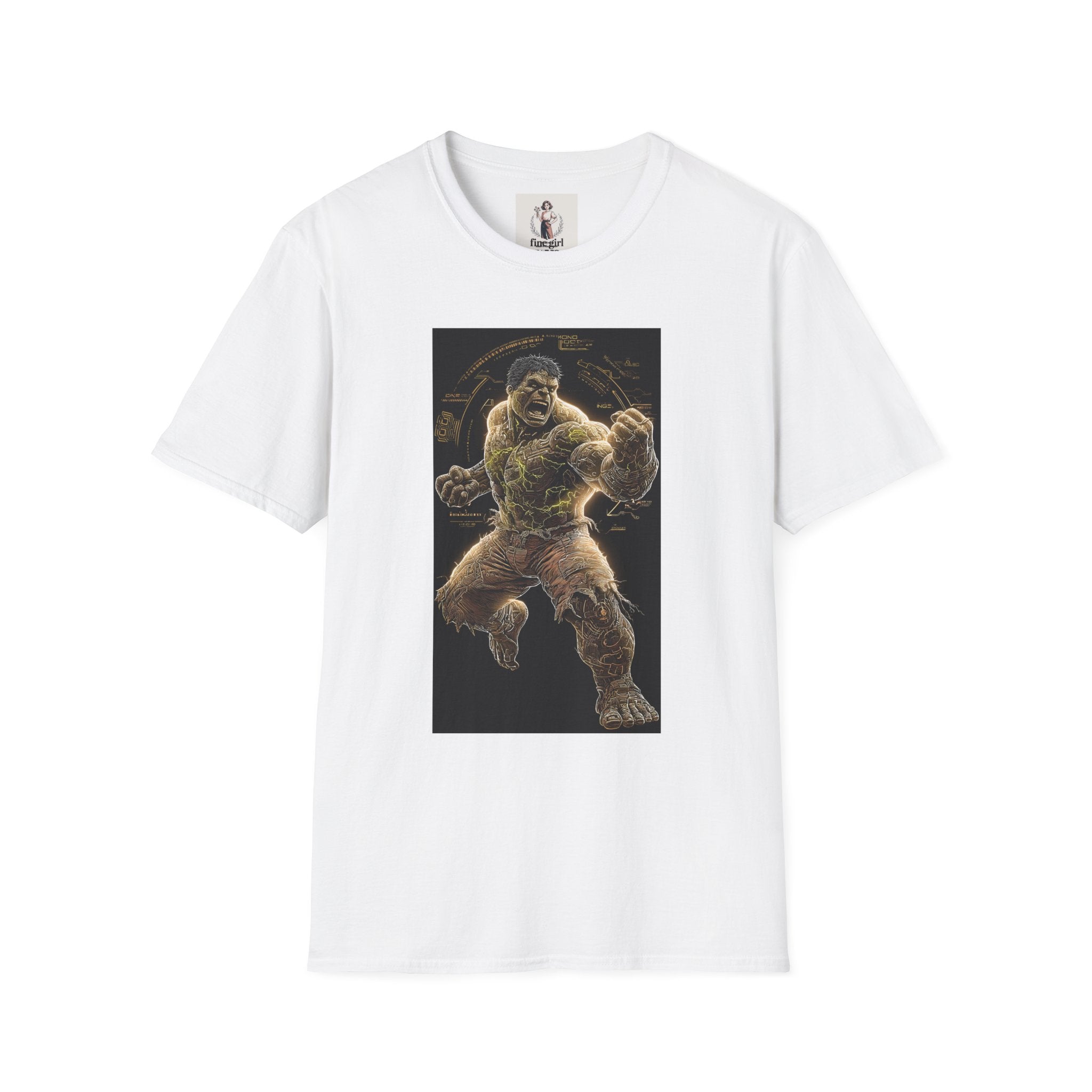 The Incredible Hulk Superhero Marvel Unisex Softstyle T-Shirt, Comic Book Tee, Geeky Clothing, Cosplay Costume Top