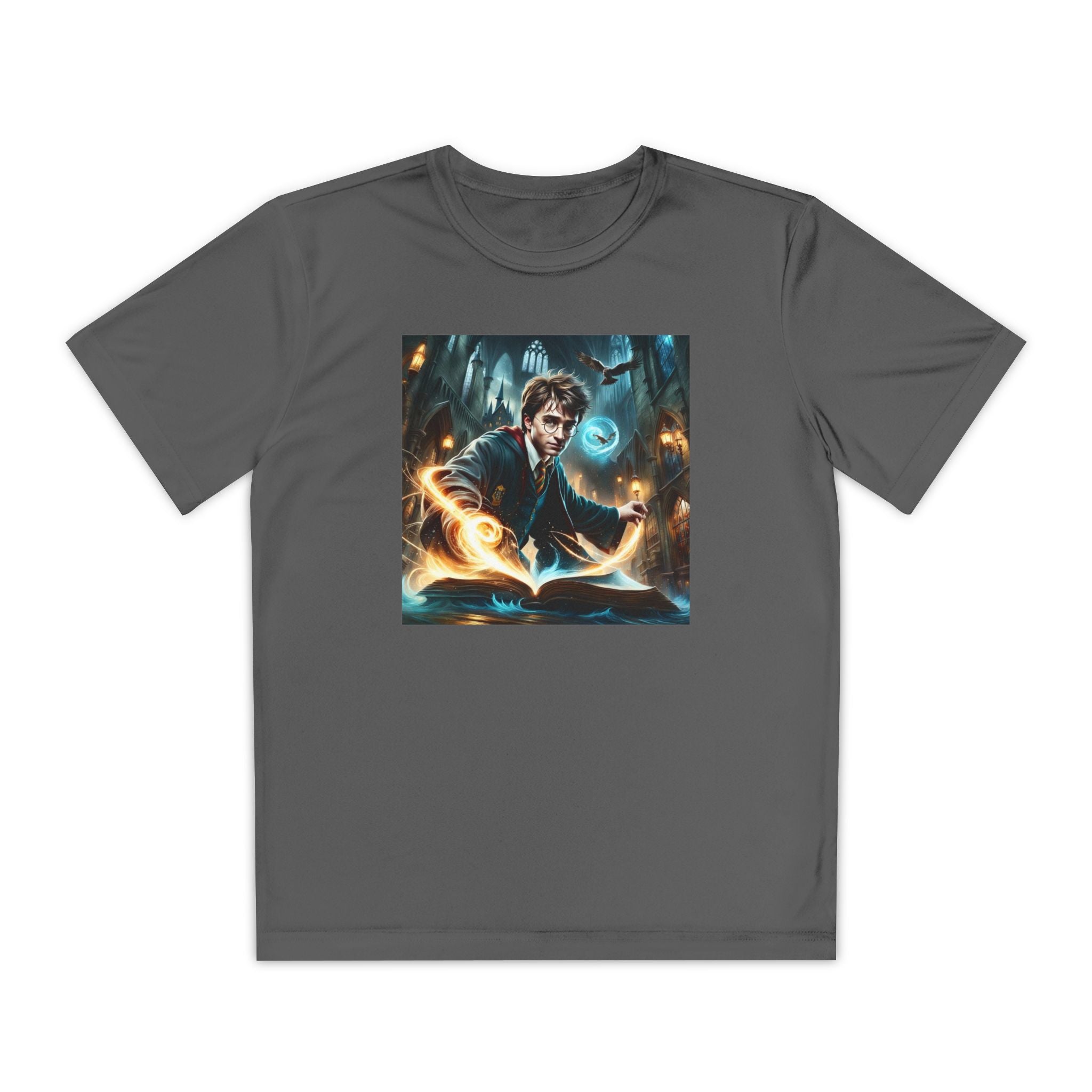 Youth Competitor Tee - Harry Potter, Wizard School Shirt, Magical Kids Top, Hogwarts Fan Gift, Sorcerer's Stone T-Shirt