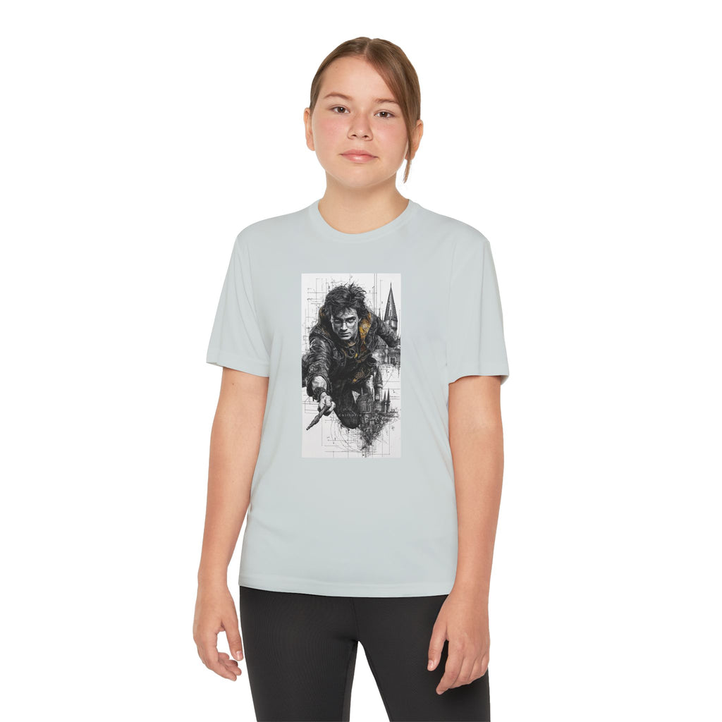 Youth Competitor Tee - Harry Potter, Wizard School Shirt, Magical Kids Top, Hogwarts Fan Gift, Sorcerer's Stone T-Shirt