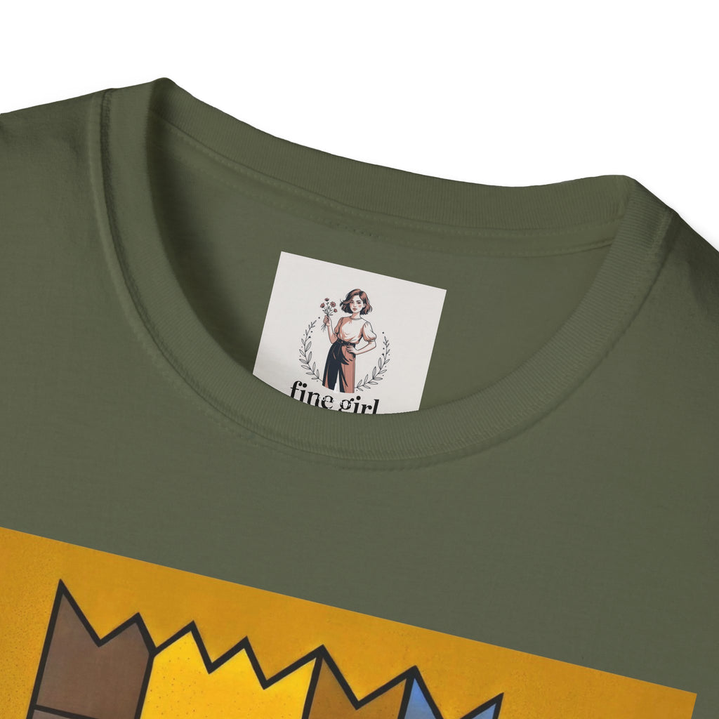 Bart Simpson TV Themed T-Shirt Unisex Softstyle T-Shirt