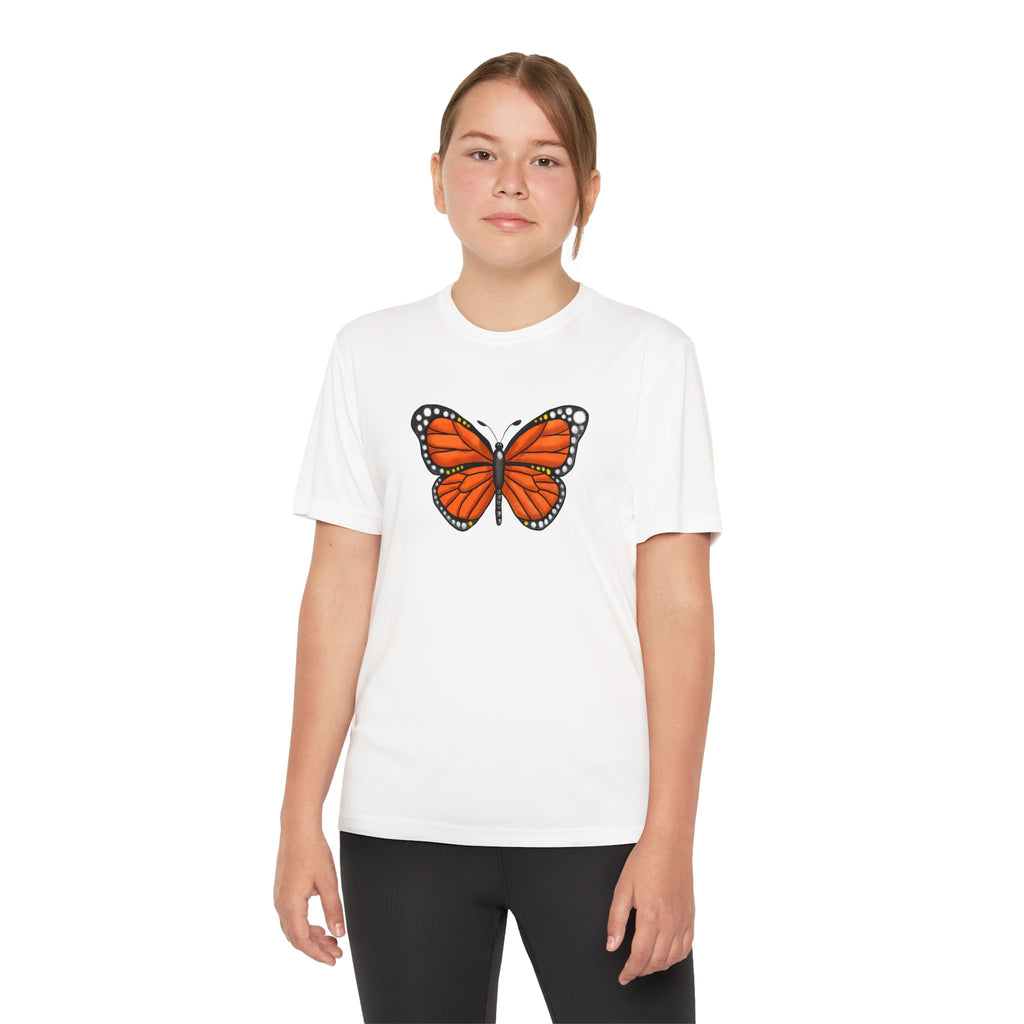 Butterffy Youth T-Shirt Sports Graphic Tee, Cool Athletic Shirt for Kids, Perfect for Sports Events, Team Spirit