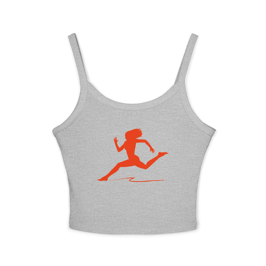 Running Woman Tank Top, Athletic Workout Top, Fitness Sleeveless Shirt, Jogging Muscle Tee, Exercise Gym Cami