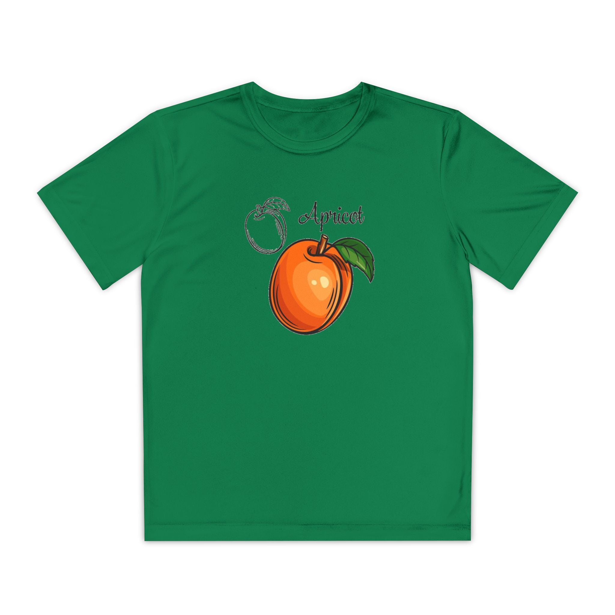 Apricot Youth T-Shirt Sports Graphic Tee, Cool Athletic Shirt for Kids, Perfect for Sports Events, Team Spirit