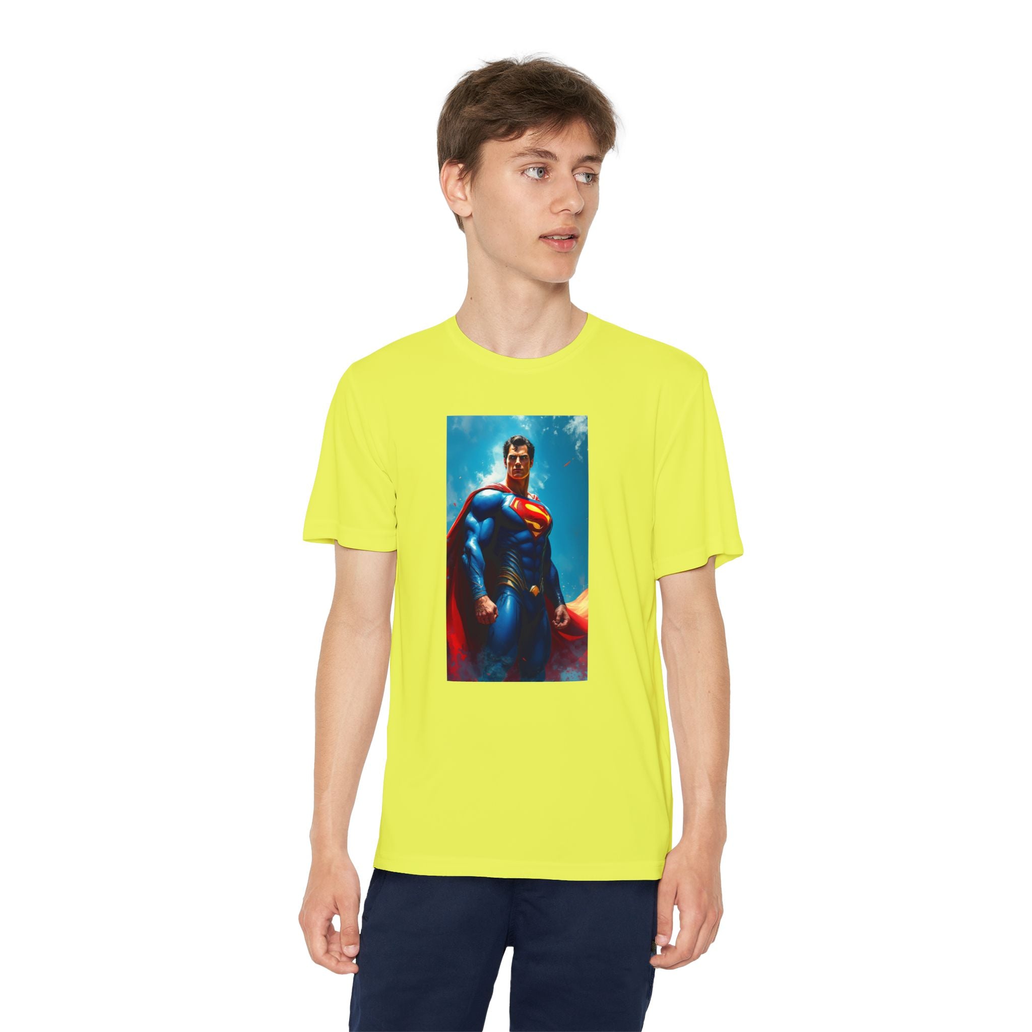 Superman Superhero Marvel T-Shirt, Youth Competitor Tee,  Kids Comic Book Hero Top, Children's Graphic Tee, Youth Super Power T-Shirt