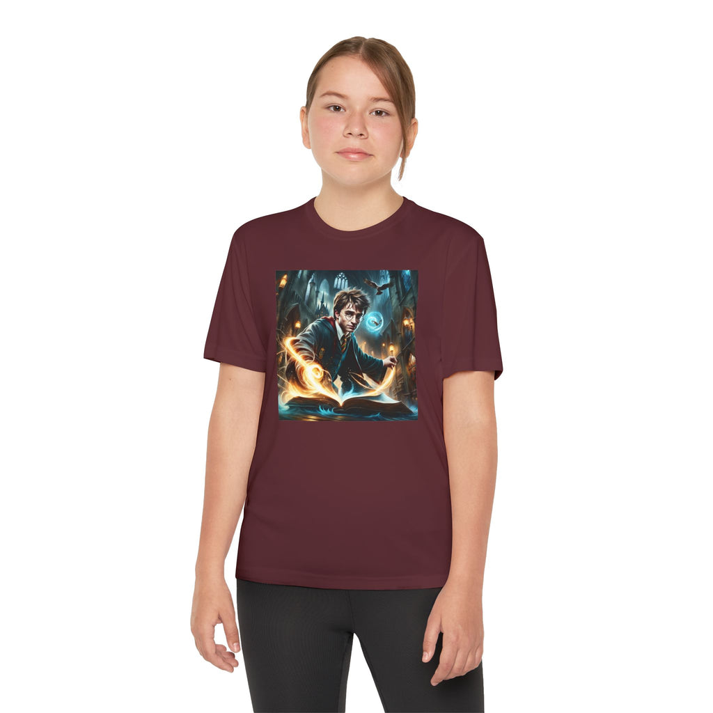 Youth Competitor Tee - Harry Potter, Wizard School Shirt, Magical Kids Top, Hogwarts Fan Gift, Sorcerer's Stone T-Shirt