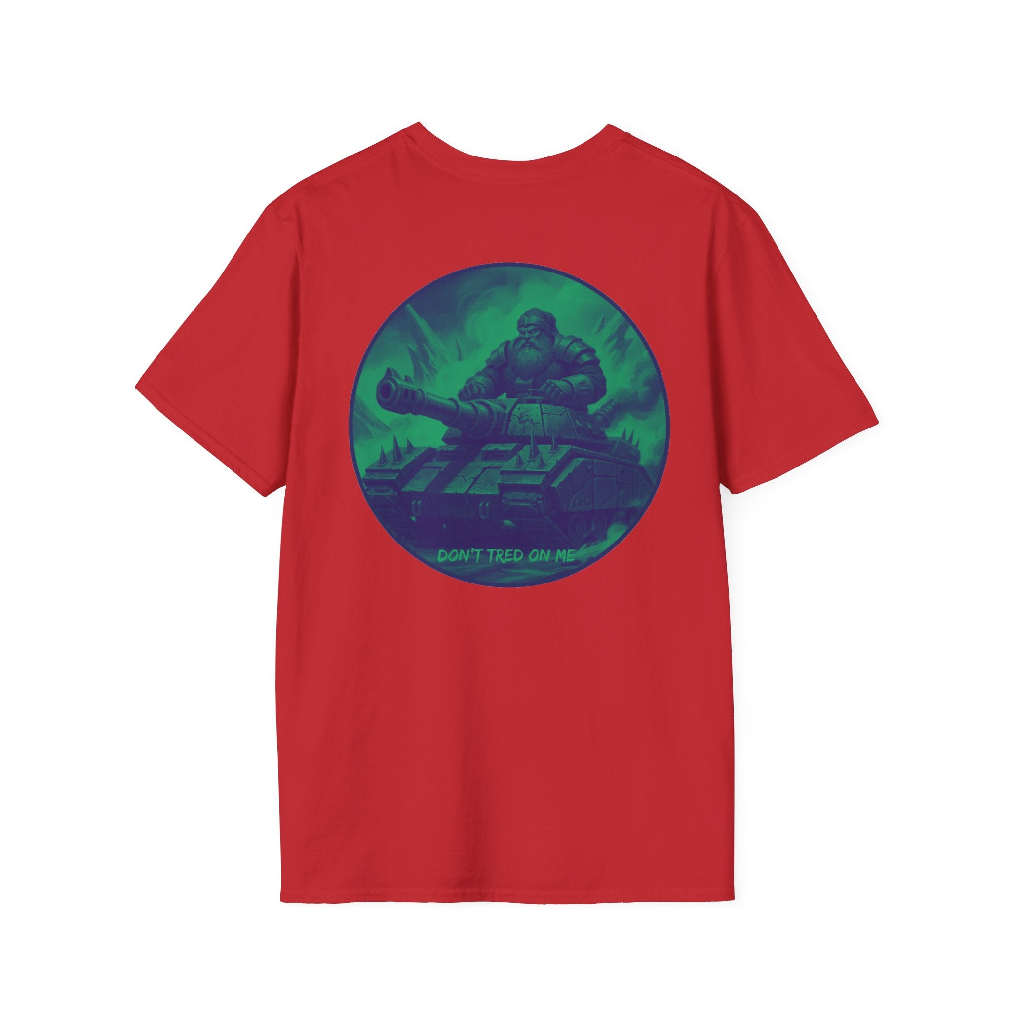 Santa Claus On A Tank Christmas ~ Unisex Softstyle T-Shirt