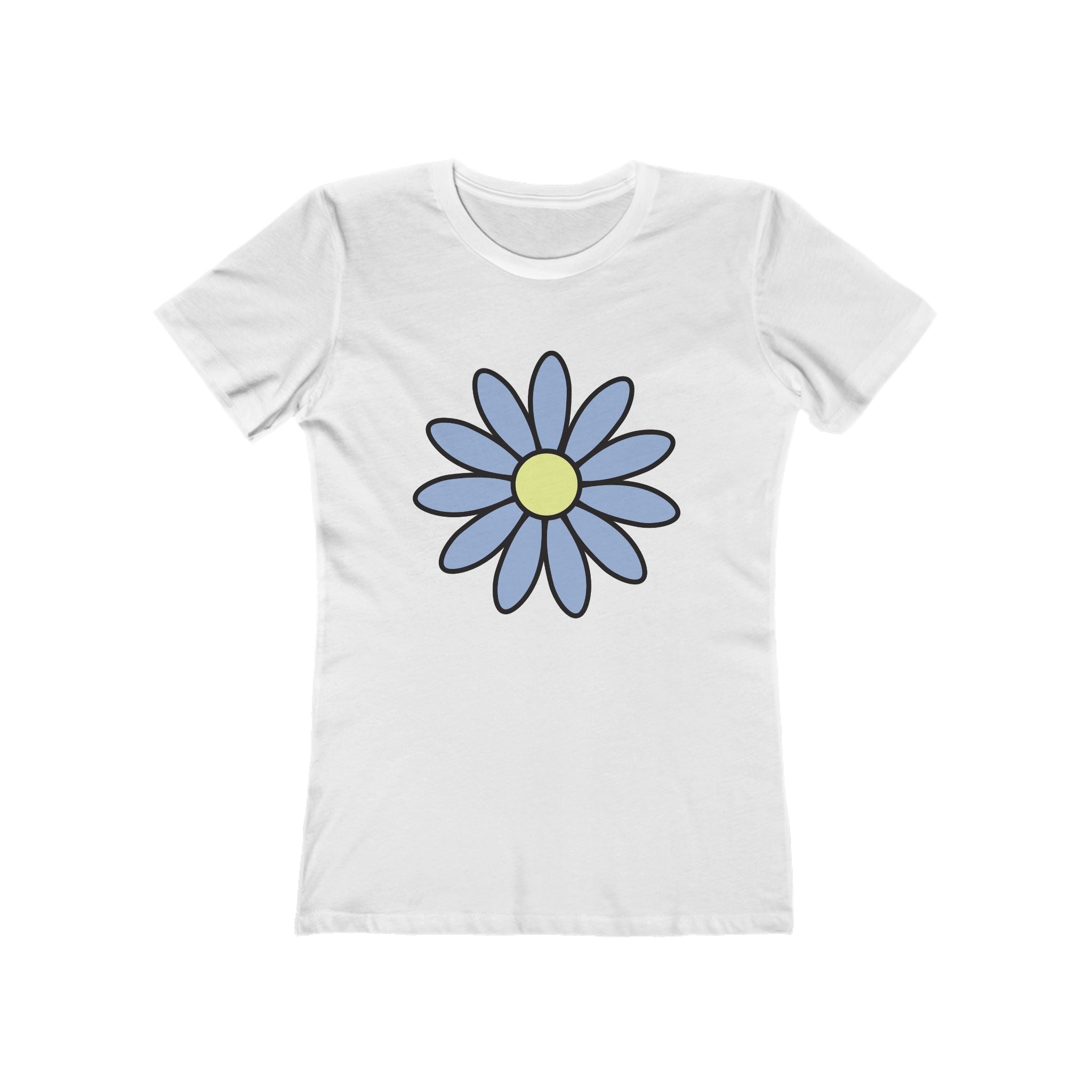 Flower Women's Tshirt, Floral Graphic Tee, Casual Top for Her, Spring Blossom Shirt, Botanical Print Blouse