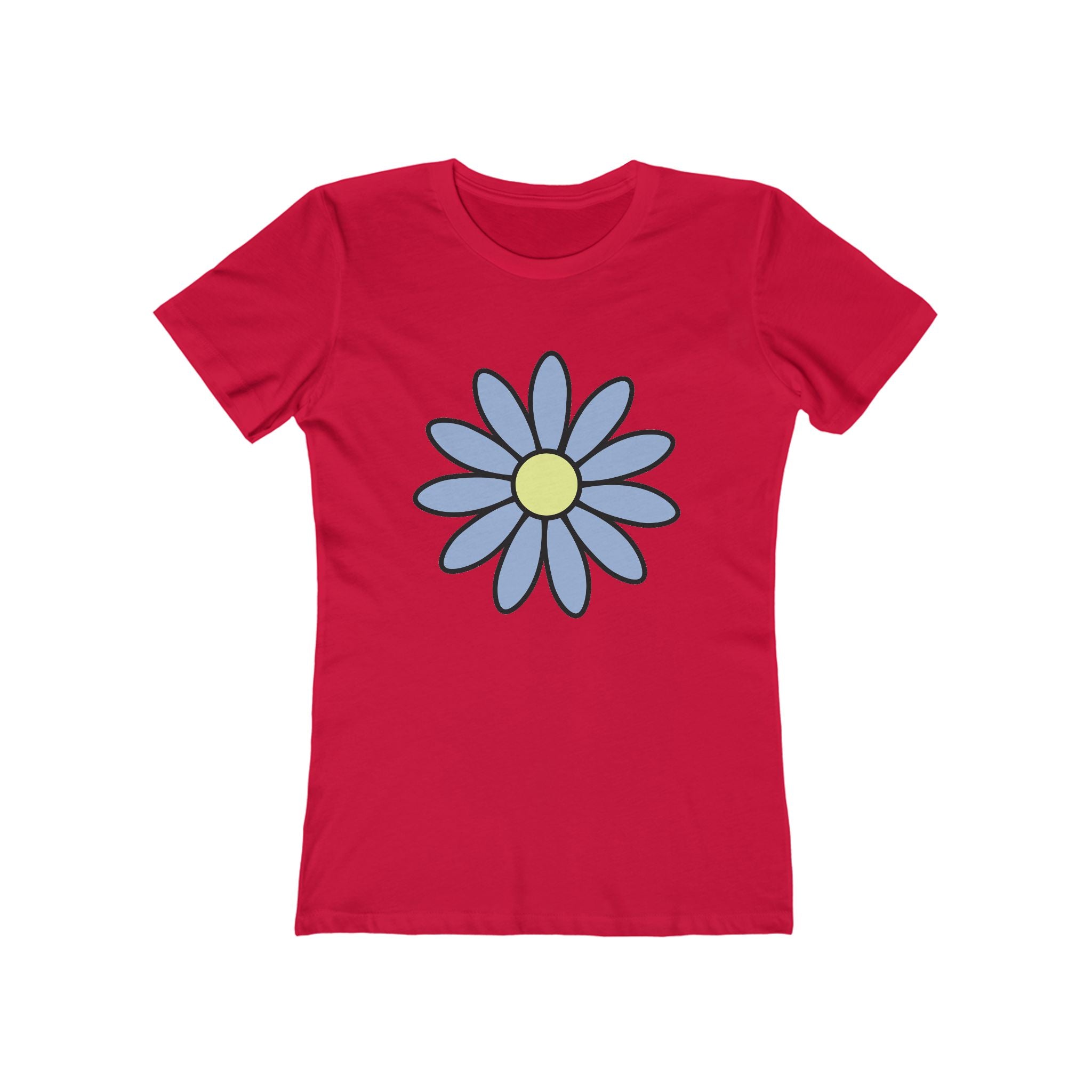 Flower Women's Tshirt, Floral Graphic Tee, Casual Top for Her, Spring Blossom Shirt, Botanical Print Blouse