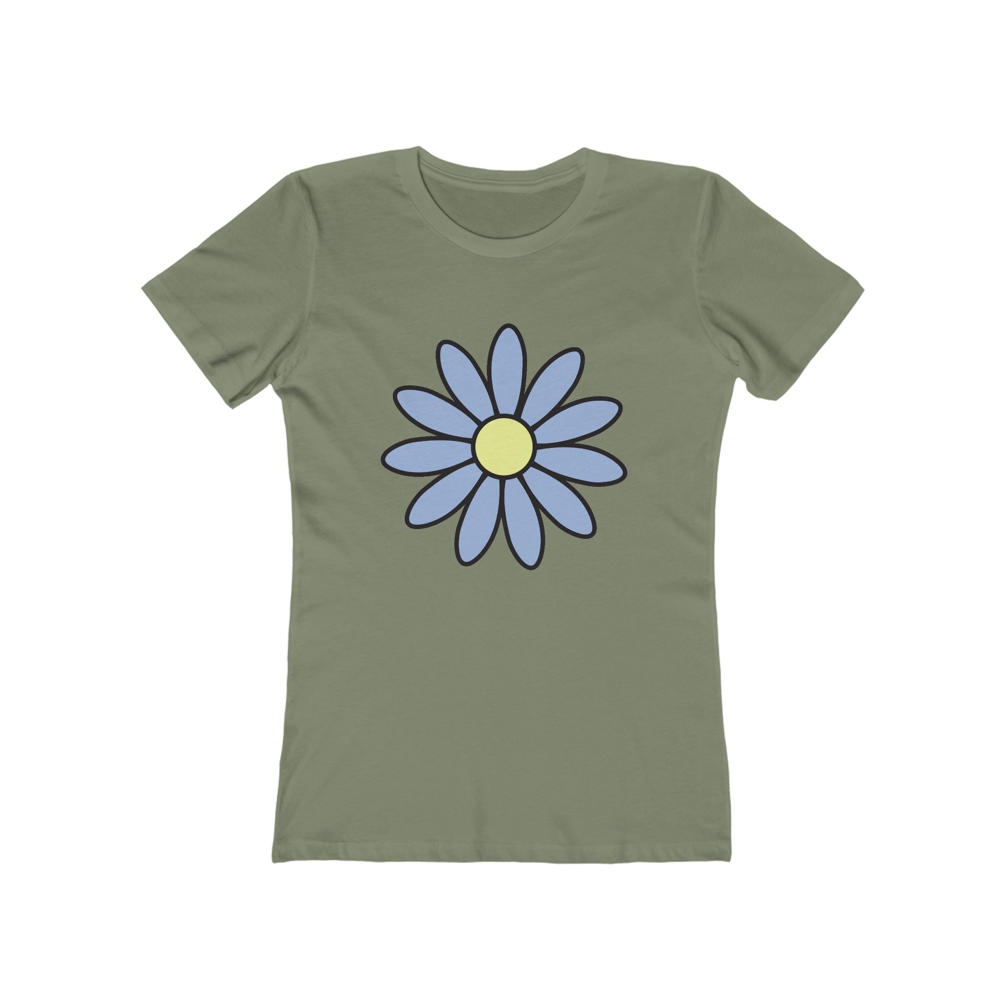 Flower Women's Tshirt, Floral Graphic Tee, Casual Top for Her, Spring Blossom Shirt, Botanical Print Blouse