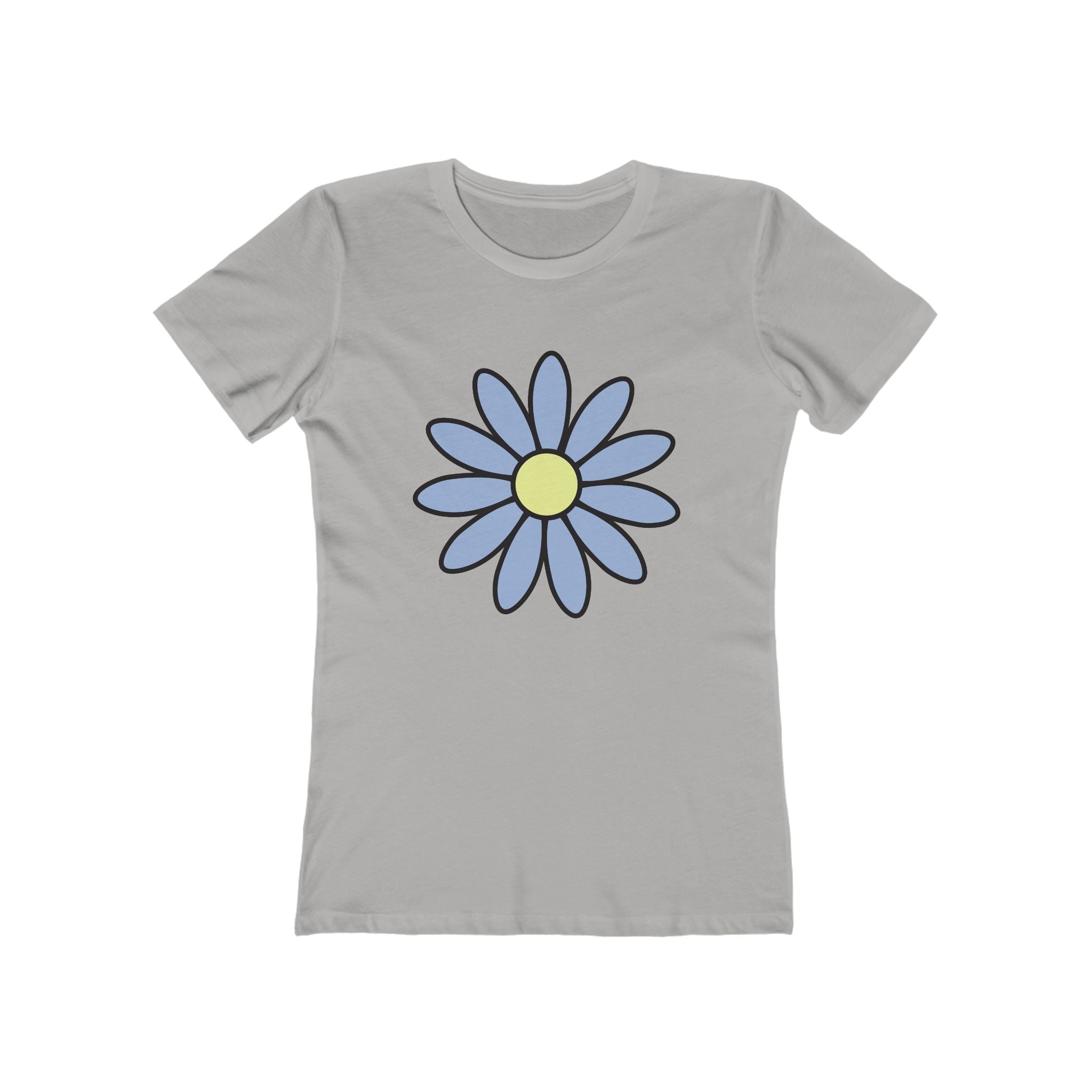 Flower Women's Tshirt, Floral Graphic Tee, Casual Top for Her, Spring Blossom Shirt, Botanical Print Blouse