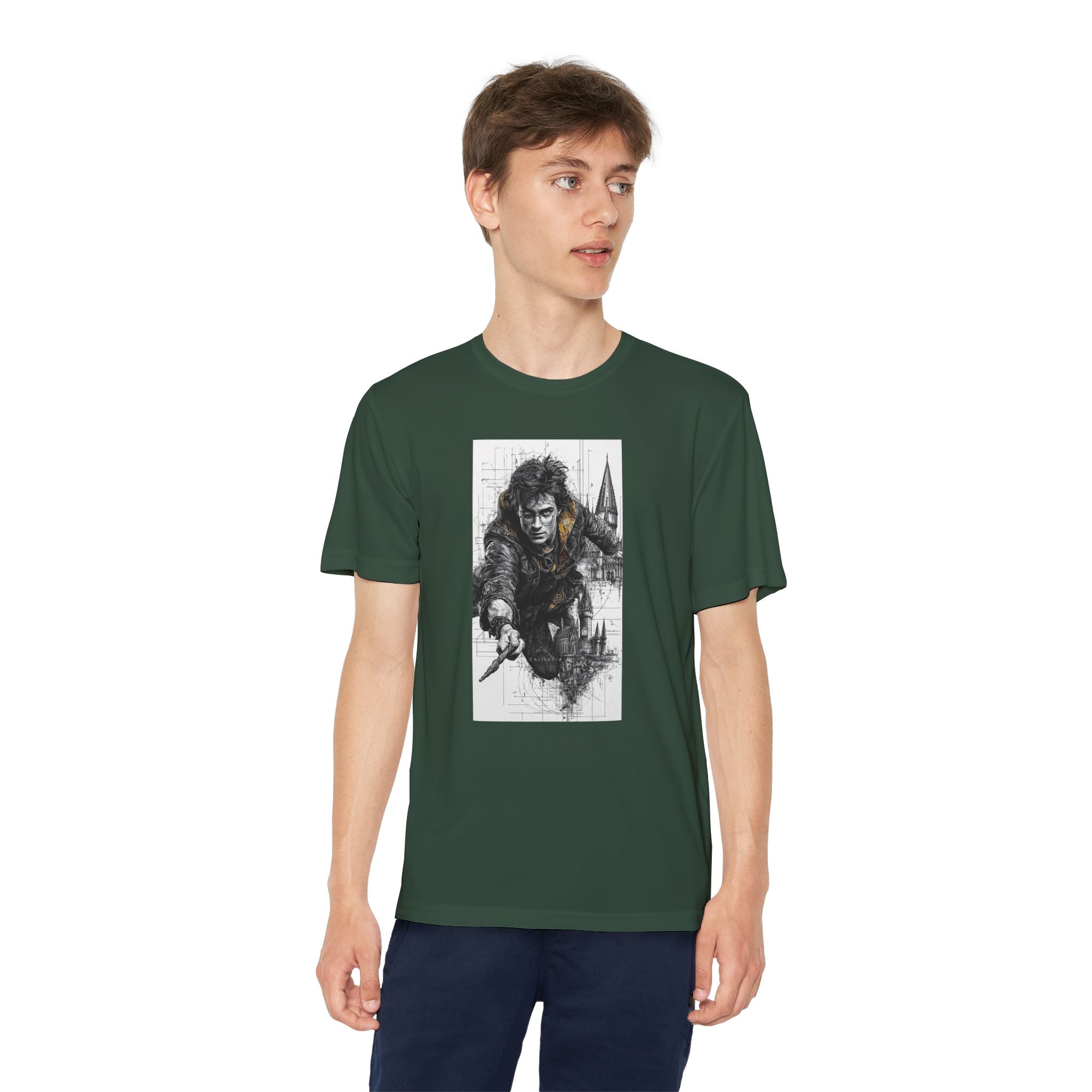 Youth Competitor Tee - Harry Potter, Wizard School Shirt, Magical Kids Top, Hogwarts Fan Gift, Sorcerer's Stone T-Shirt