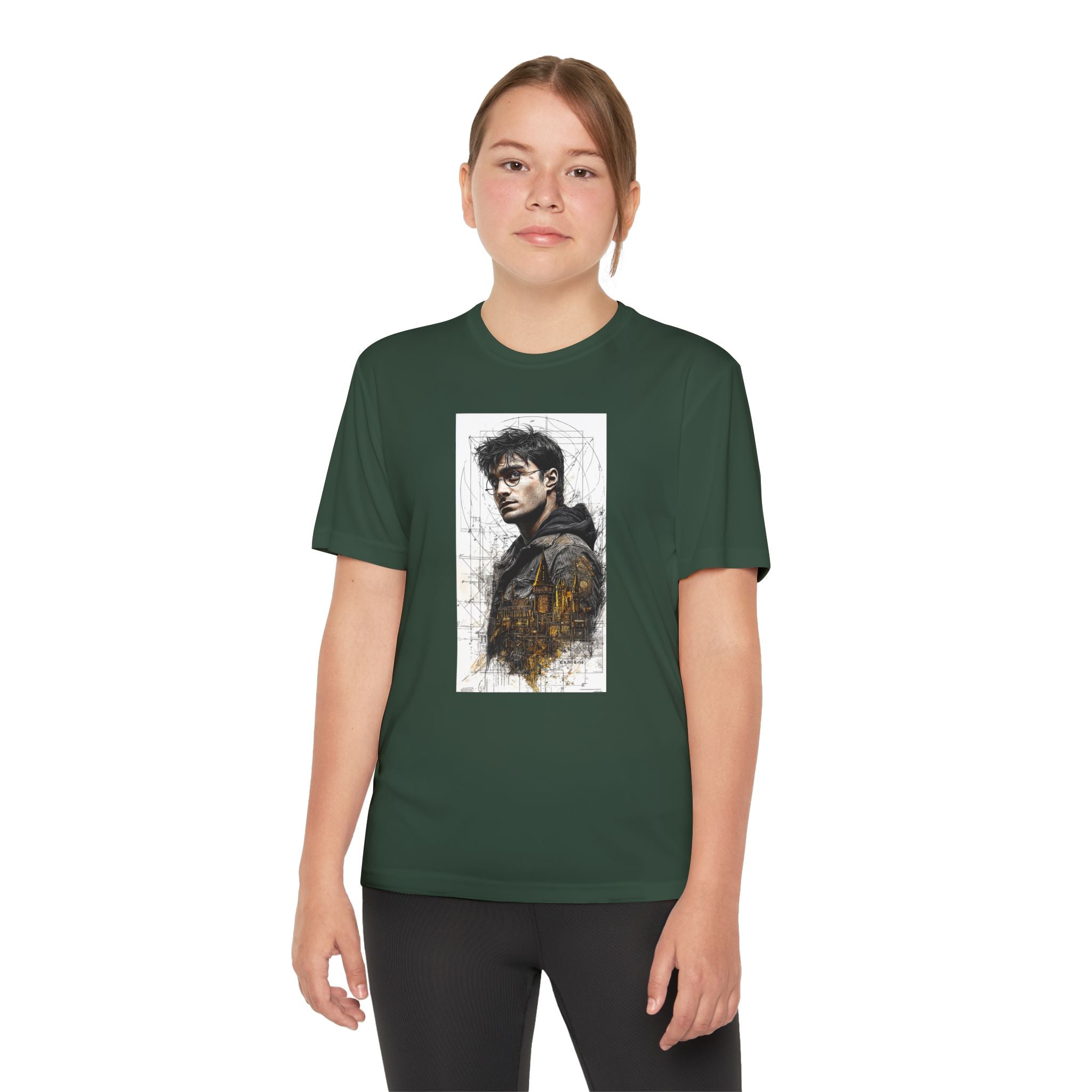 Youth Competitor Tee - Harry Potter, Wizard School Shirt, Magical Kids Top, Hogwarts Fan Gift, Sorcerer's Stone T-Shirt