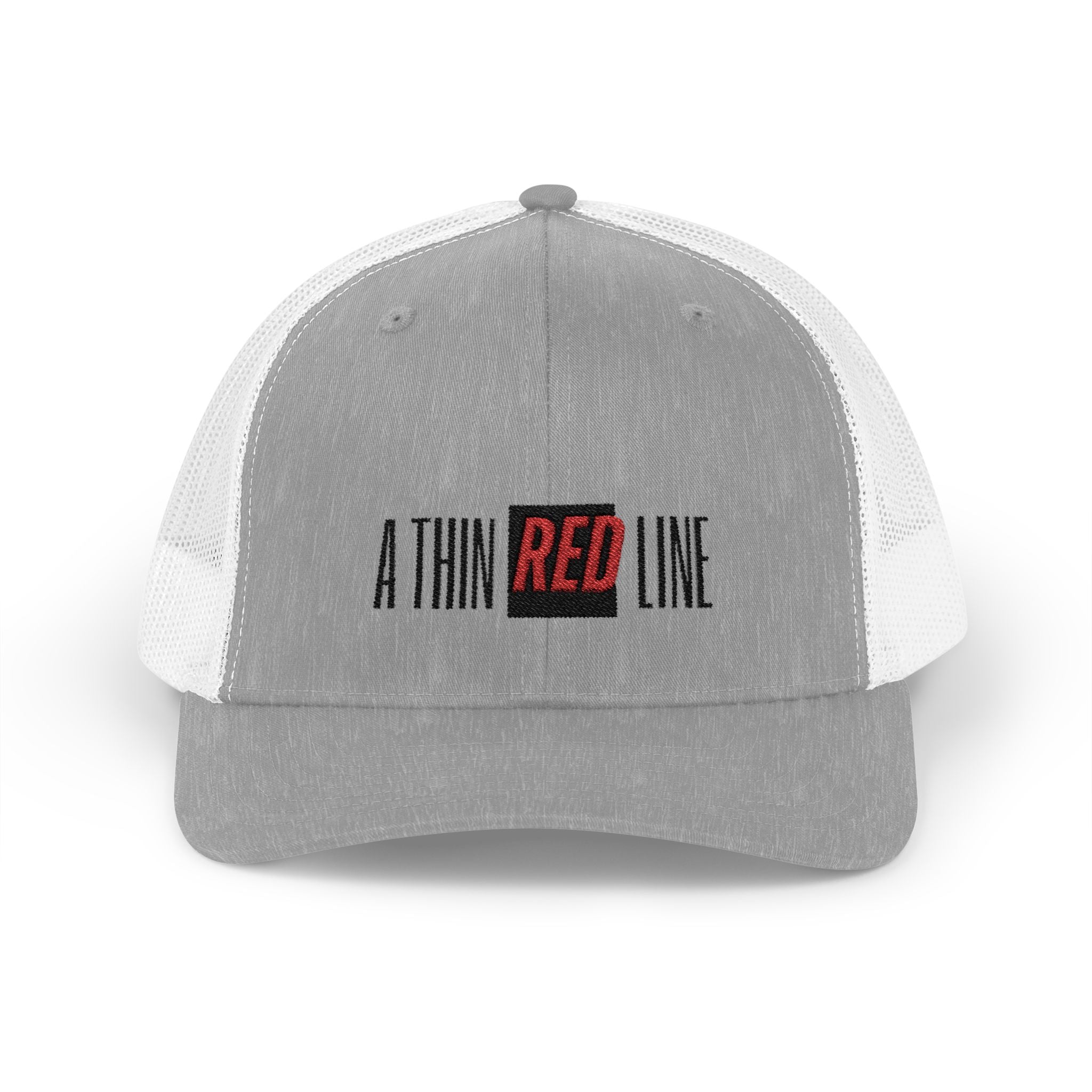 Firefighter Thin Red Line Snapback Trucker Cap with Thin Red Line Design, Ideal for First Responders, Everyday Wear