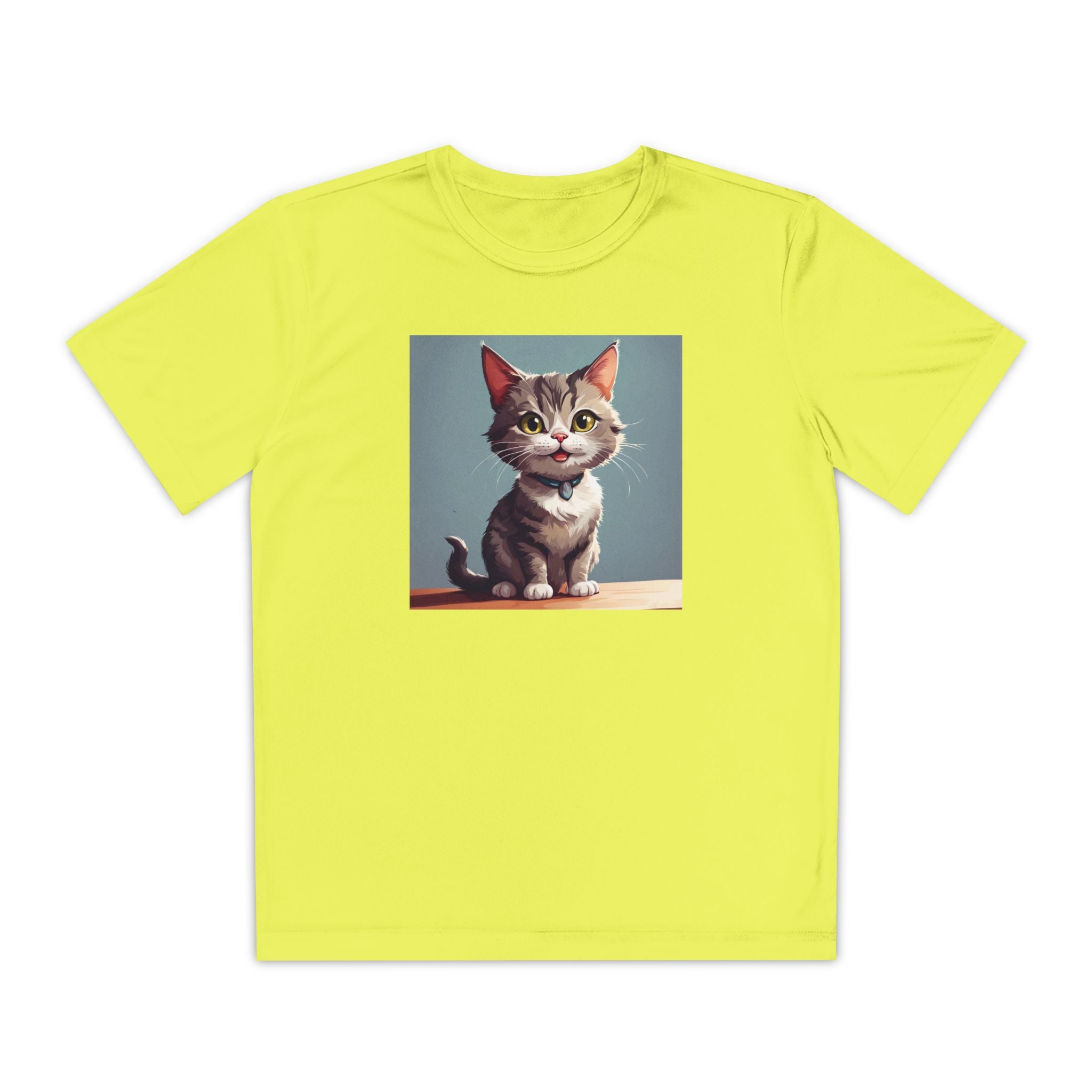 Youth Tee, Cute Kitten Graphic Shirt for Kids, Cat Lover Gift, Animal Theme Top, Children's Clothing, Feline Print Apparel