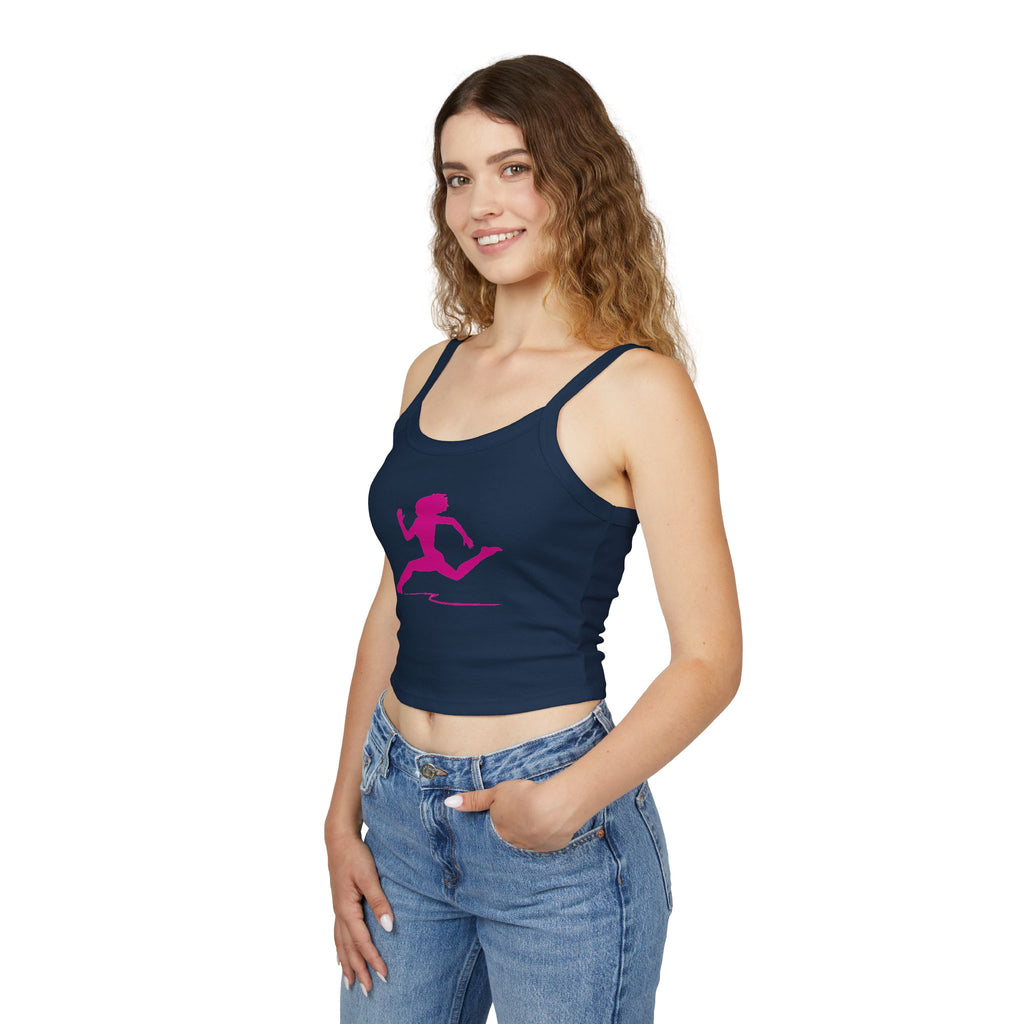 Running Woman Tank Top, Athletic Workout Top, Fitness Sleeveless Shirt, Jogging Muscle Tee, Exercise Gym Cami