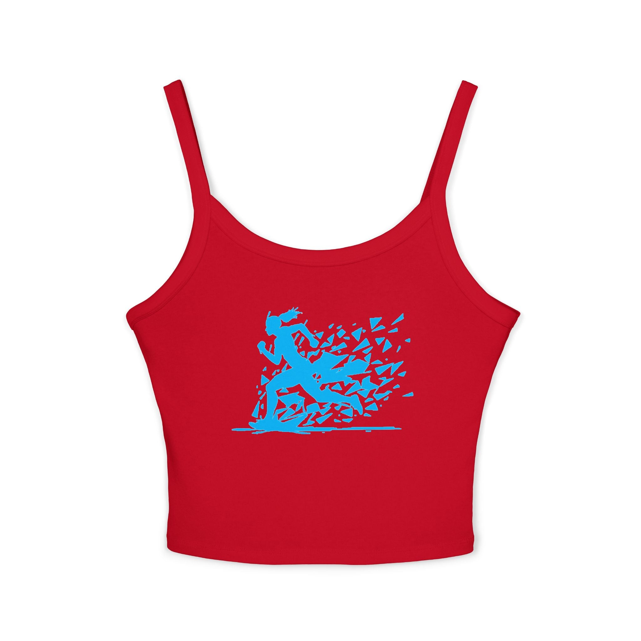 Running Woman Tank Top, Athletic Workout Top, Fitness Sleeveless Shirt, Jogging Muscle Tee, Exercise Gym Cami