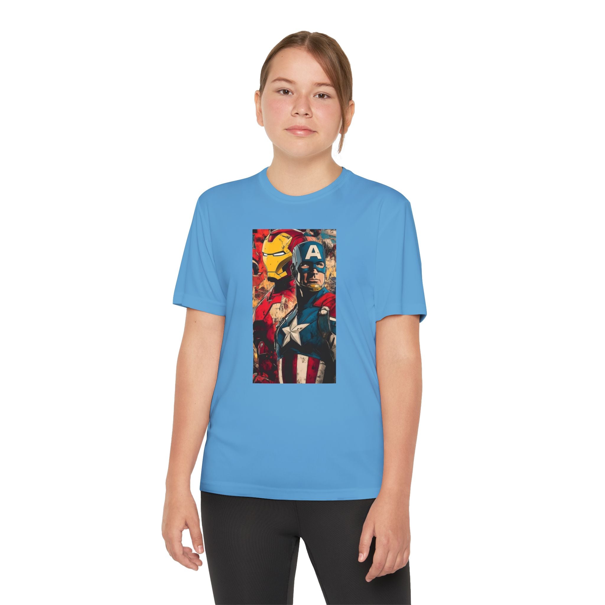 Advengers Youth T-Shirt Sports Graphic Tee, Cool Athletic Shirt for Kids, Perfect for Sports Events, Team Spirit