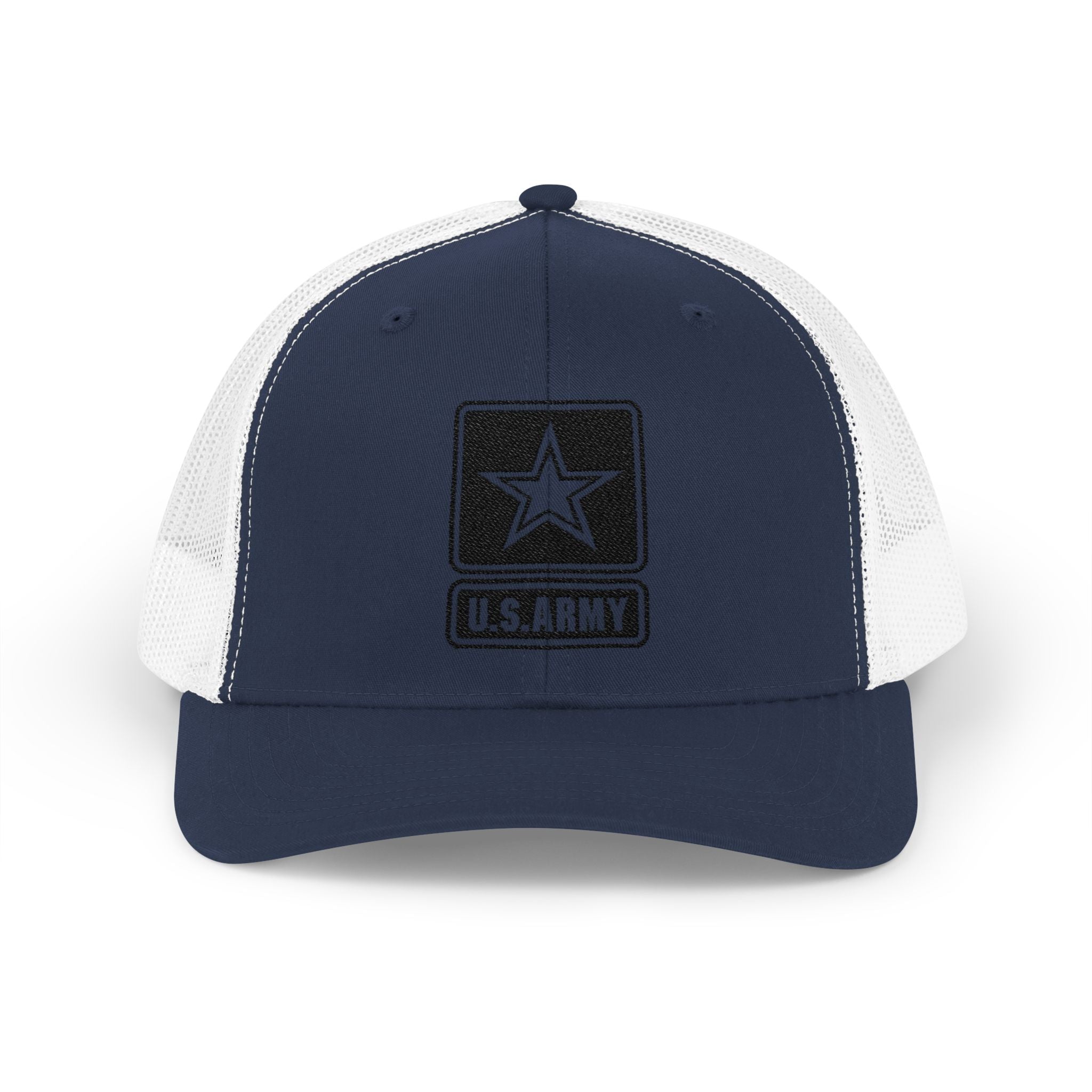 US Army Snapback Trucker Cap with Thin Red Line Design, Ideal for First Responders, Supportive Gifts, Memorials, Everyday Wear