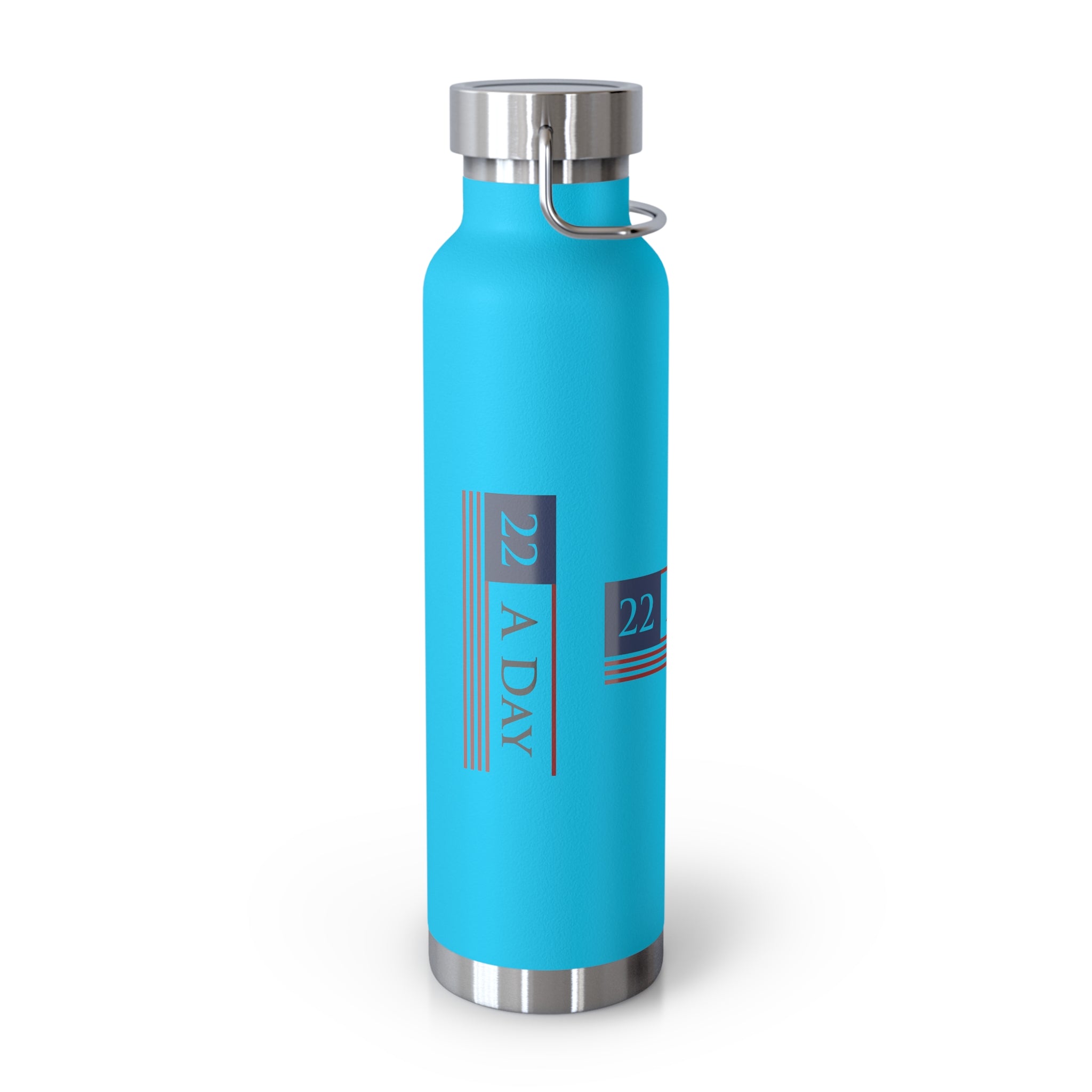 22 A Day Patriotic Copper Insulated Water Bottle