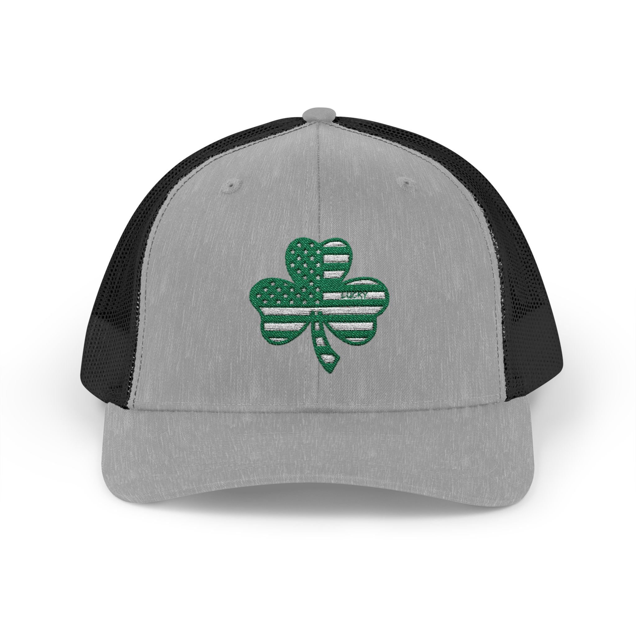 St. Patrick's Day Lucky 4-Leaf Clover Snapback Trucker Cap