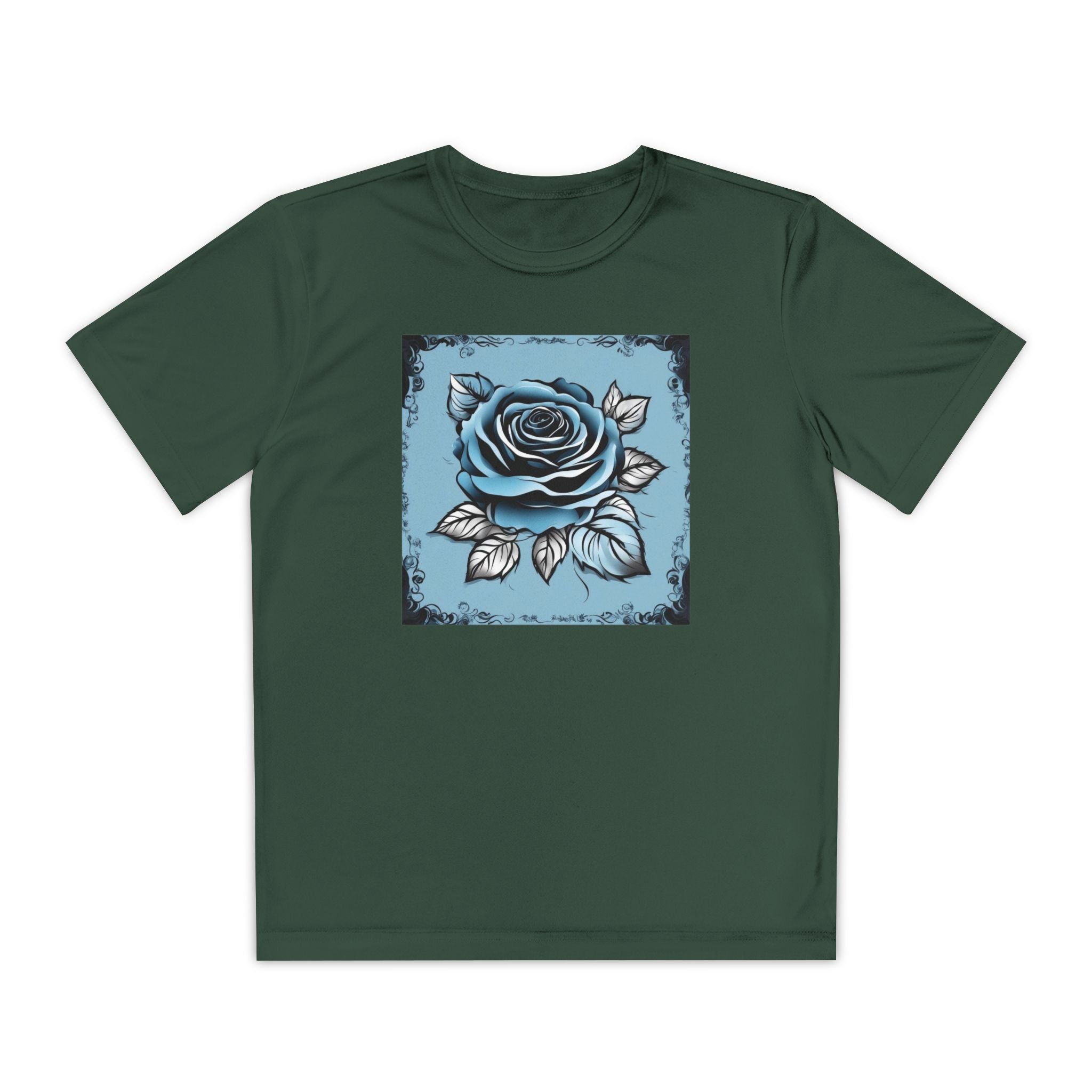 Flower Youth Tshirt, Girls Floral Tee, Kids Spring Shirt, Children's Botanical Top, Teen Blossom T-Shirt