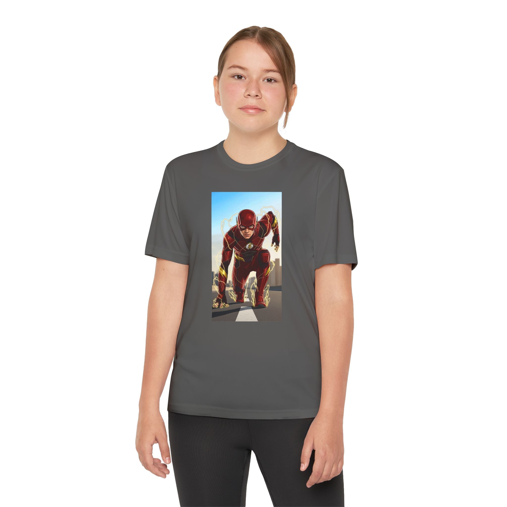 The Flash Superhero Marvel Youth T-Shirt, Kid's Superhero Tee, Children's Graphic Shirt, Comic Book Character Top, Kids Costume Apparel