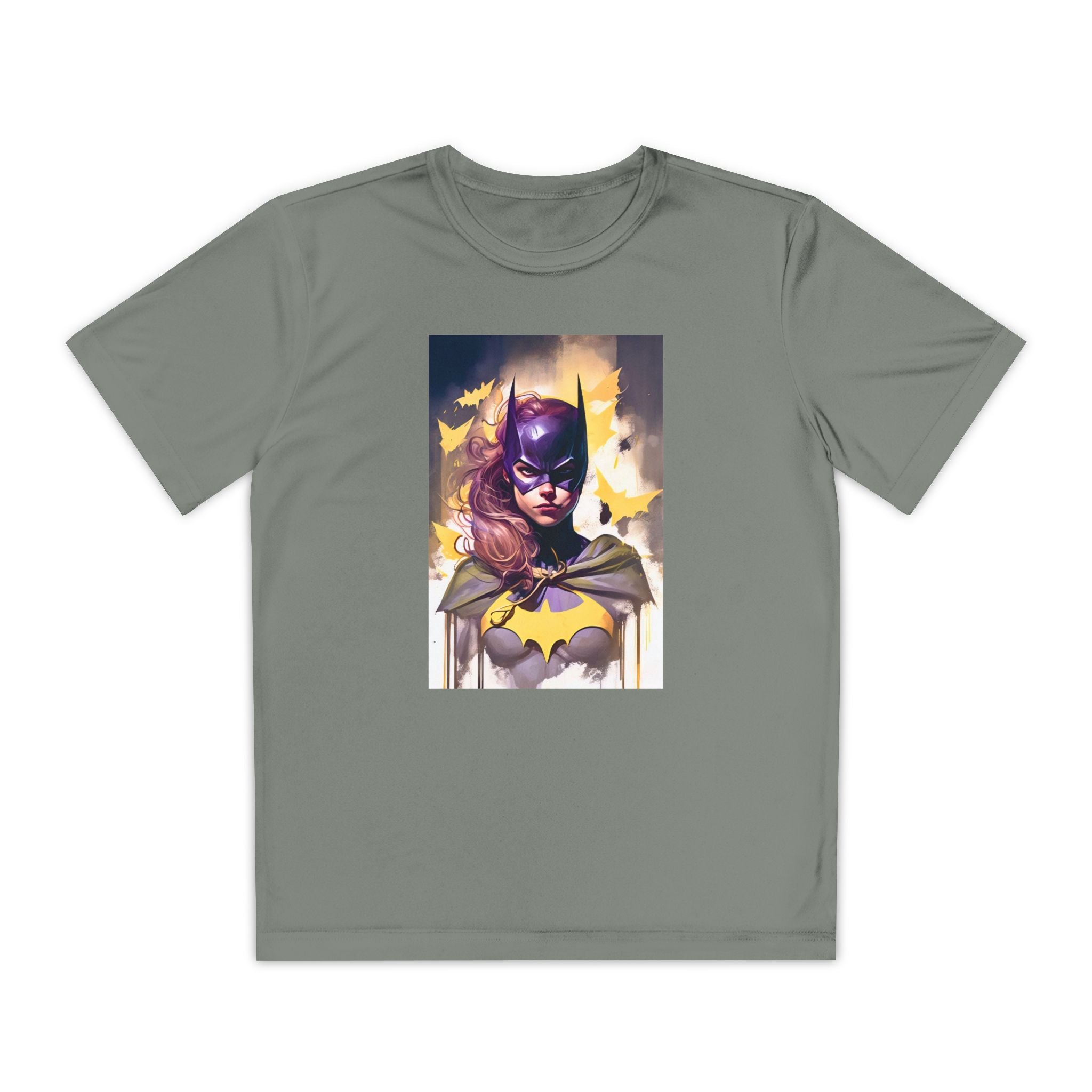 Superhero Youth T-Shirt Sports Graphic Tee, Cool Athletic Shirt for Kids