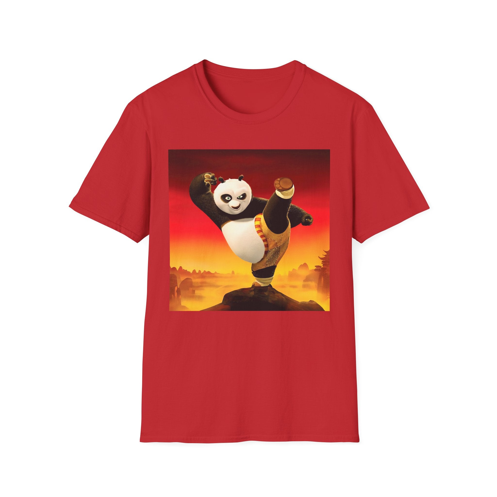 Kung Fu Panda Unisex Softstyle T-Shirt, DreamWorks Animation Youth Competitor Tee, Graphic Tee, Movie Fan Gift, Cult Classic Shirt, Comfy