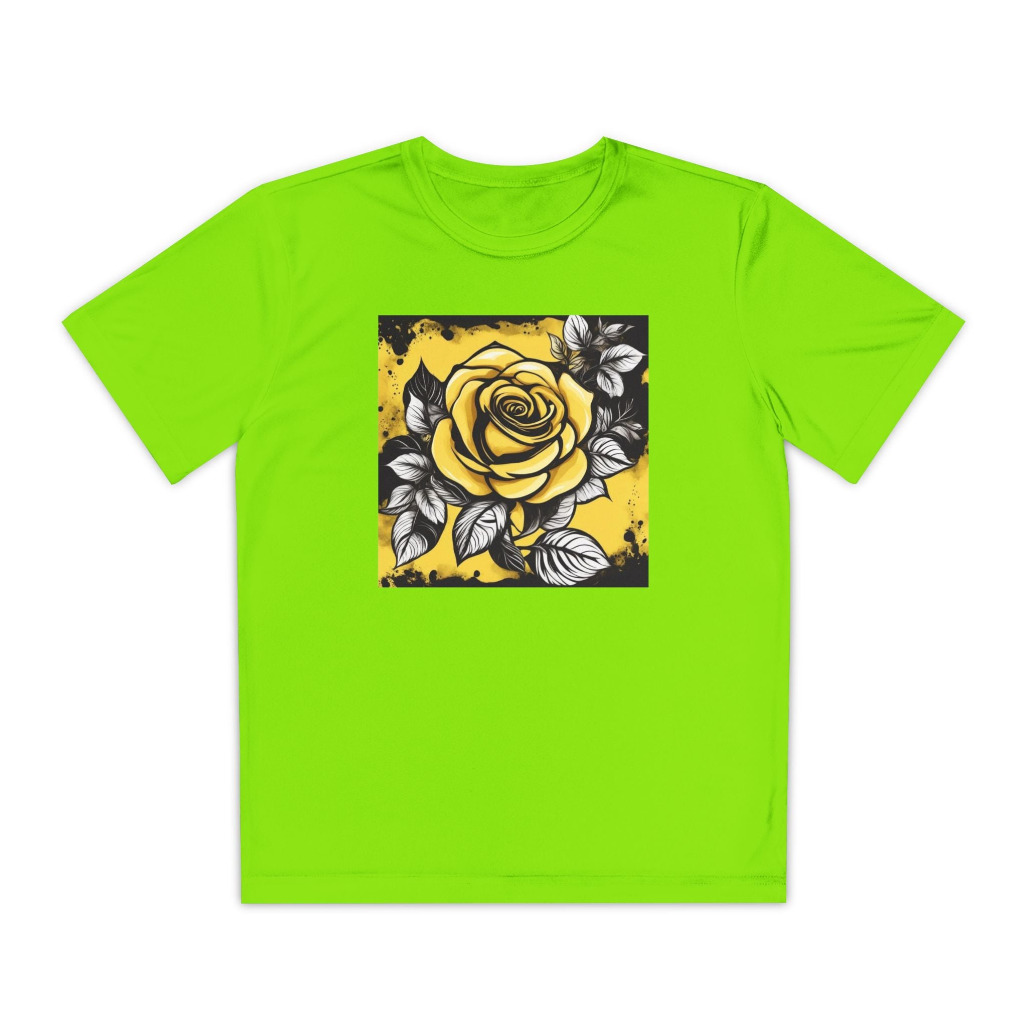 Flower Youth Tshirt, Girls Floral Tee, Kids Spring Shirt, Children's Botanical Top, Teen Blossom T-Shirt