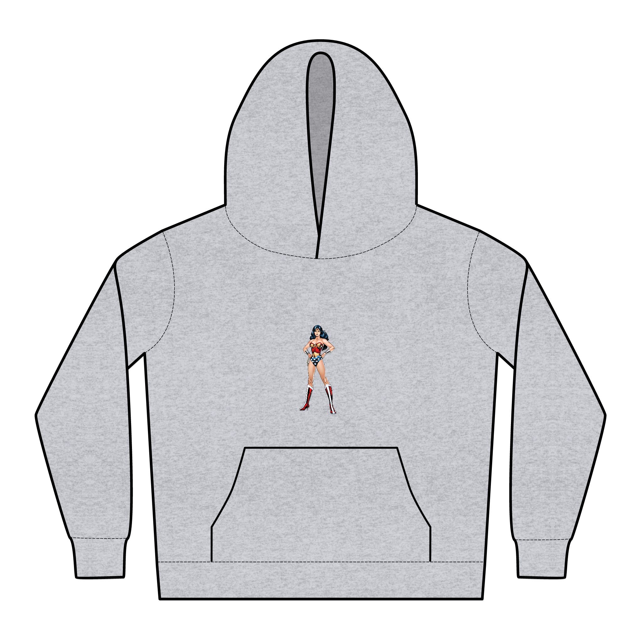 Wonder Woman Kids Chill Hoodie, Cozy Pullover, Stylish Youth Sweatshirt, Fun Colorful Hoodie, Comfortable Layering Piece