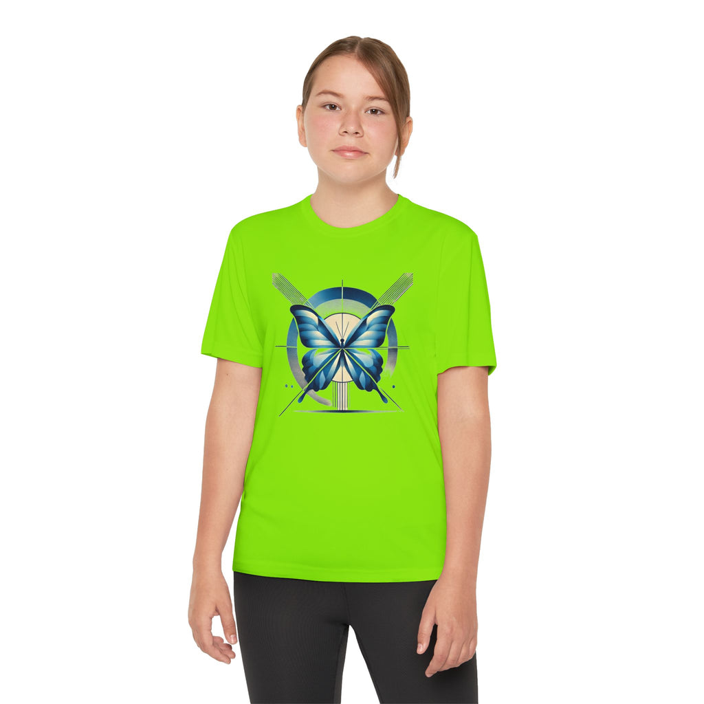 Butterffy Youth T-Shirt Sports Graphic Tee, Cool Athletic Shirt for Kids, Perfect for Sports Events, Team Spirit