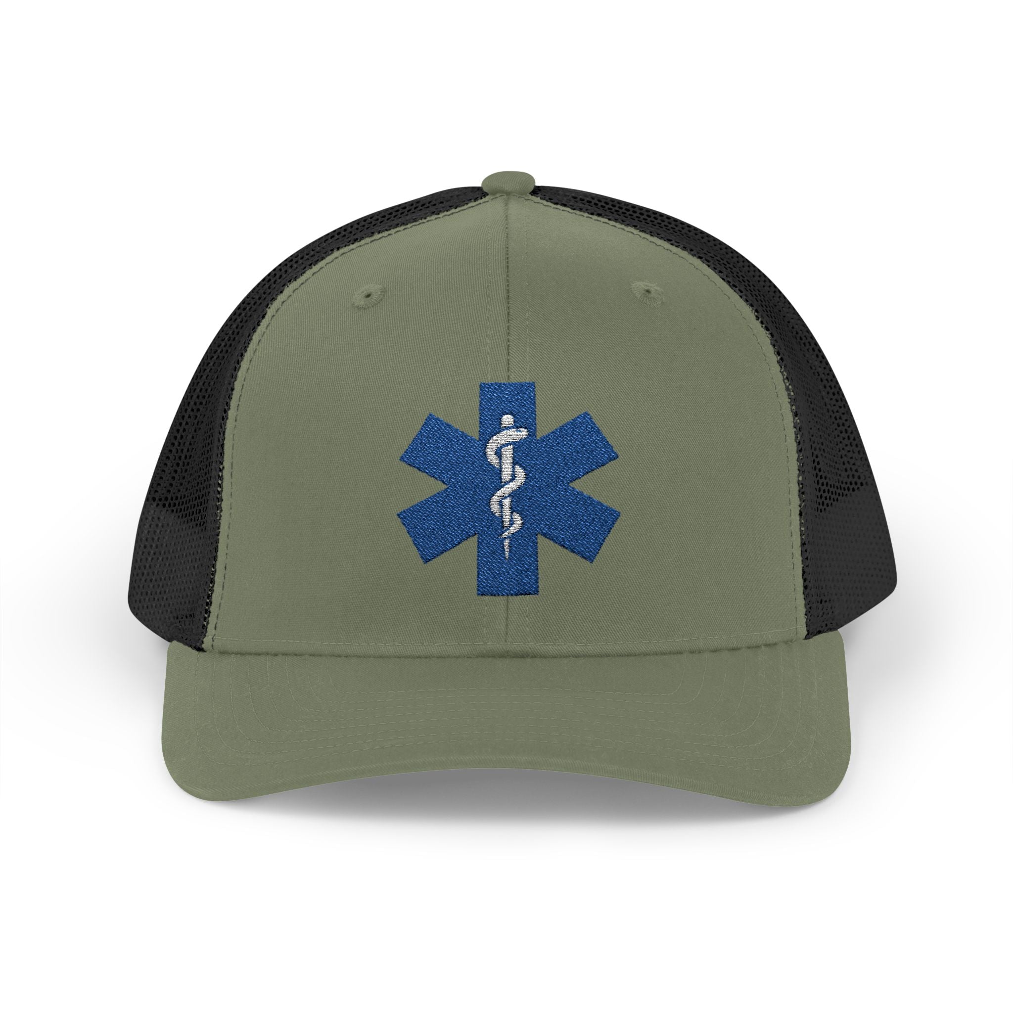 Paramedic Snapback Trucker Cap with Thin Red Line Design, Ideal for First Responders, Supportive Gifts, Memorials, Everyday Wear