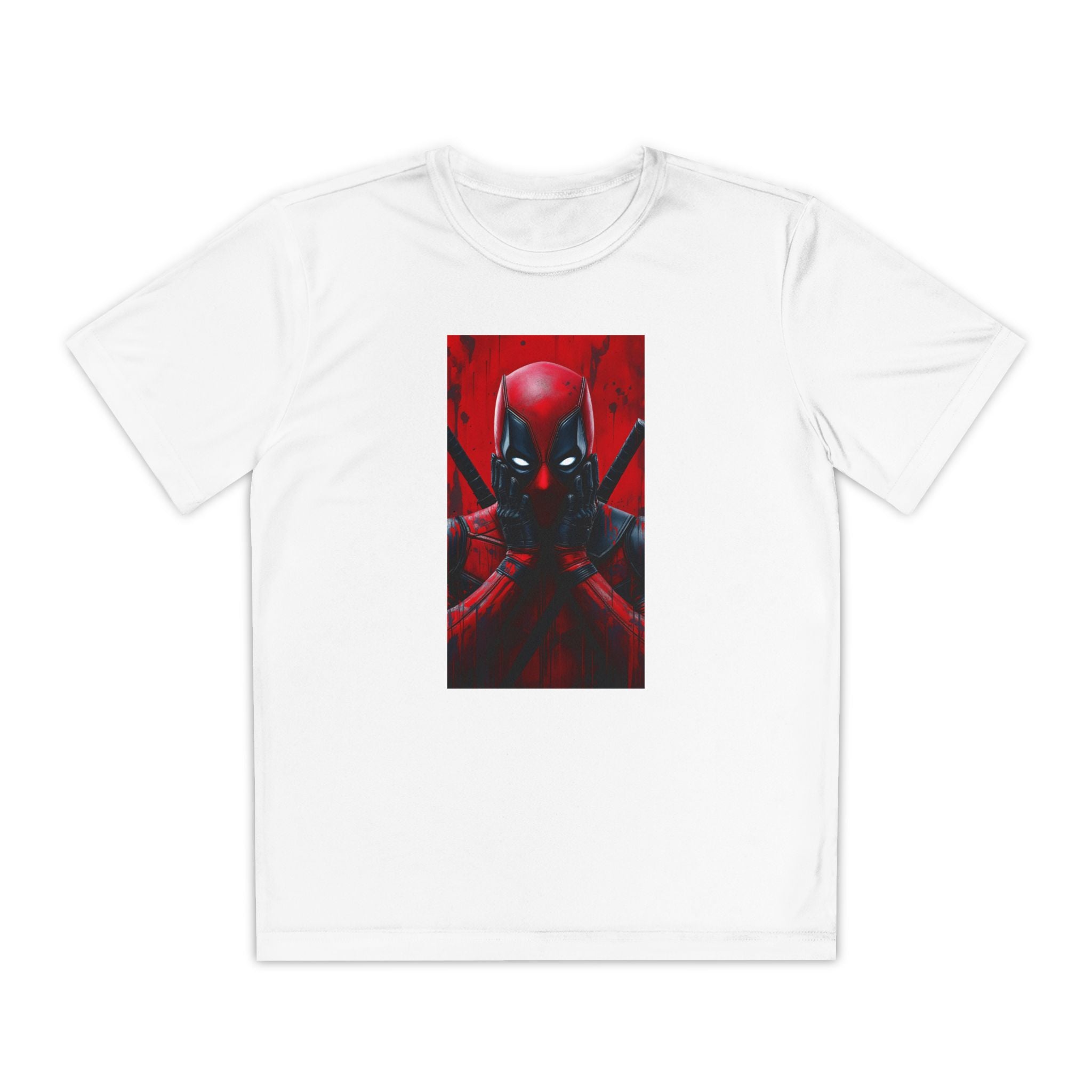 Deadpool Superhero Marvel Patriotic, Kids Graphic T-Shirt, Boys Hero Top, Girls Comic Book Clothing, Birthday