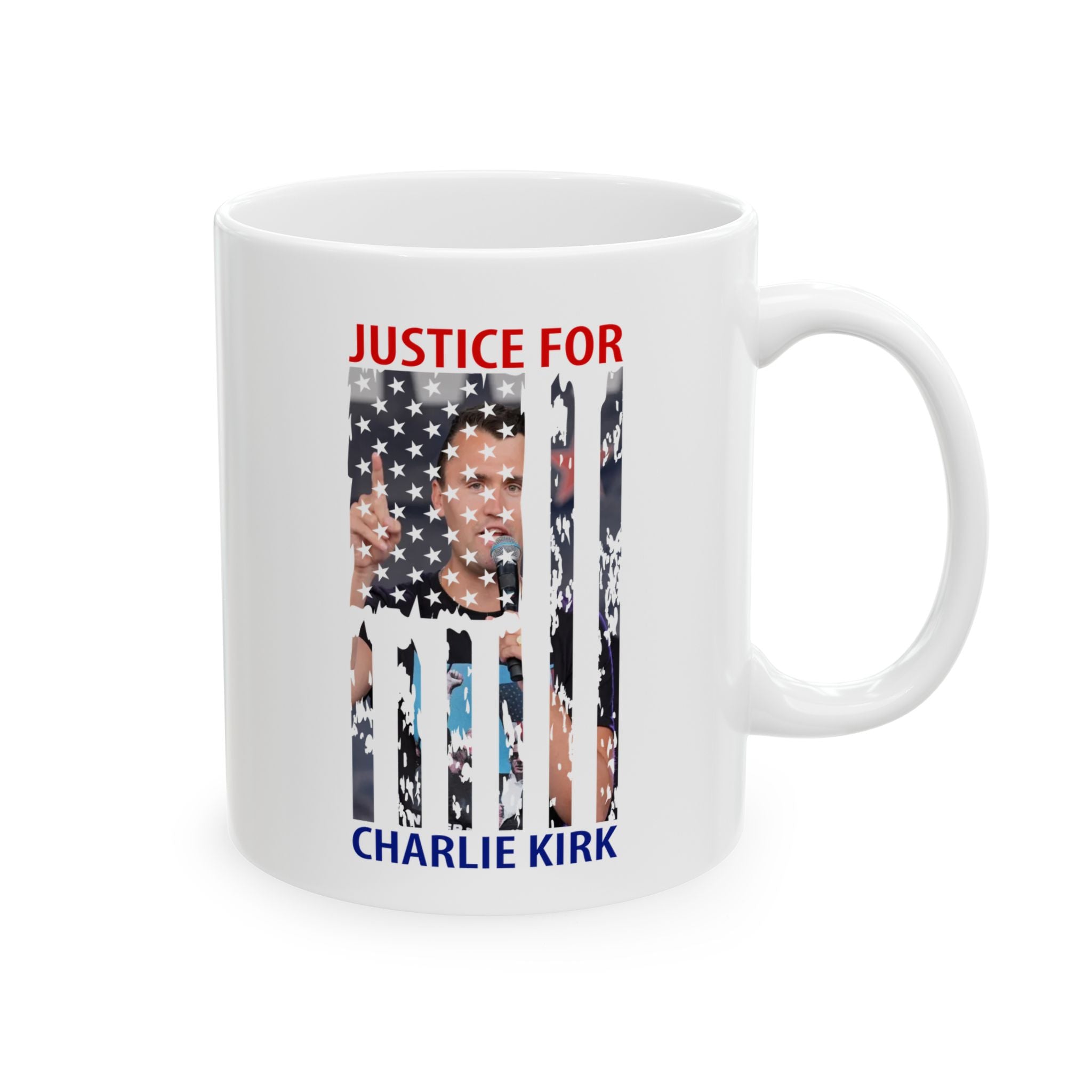 Charlie Kirk Patriotic Mug