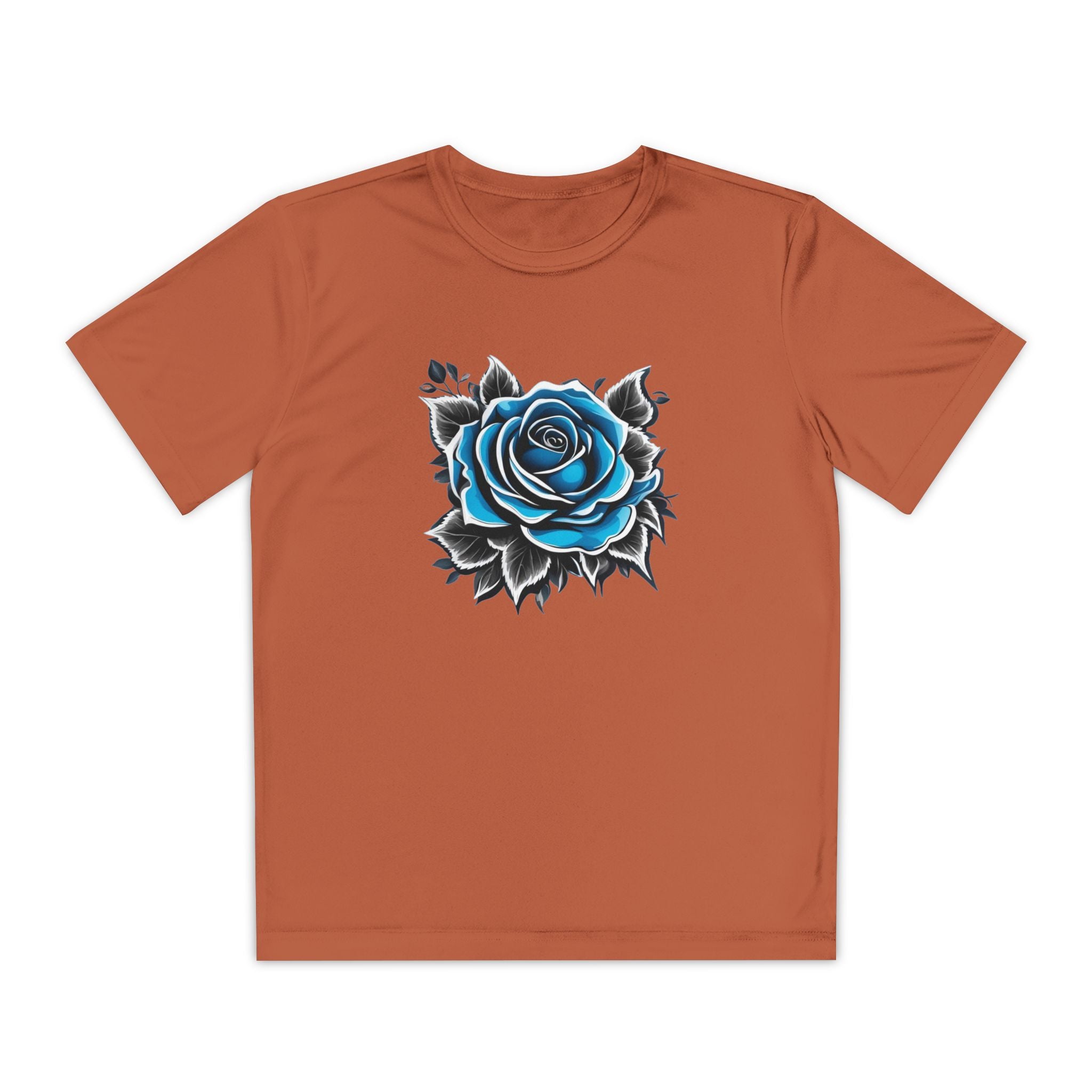 Flower Youth T-Shirt Sports Graphic Tee, Cool Athletic Shirt for Kids