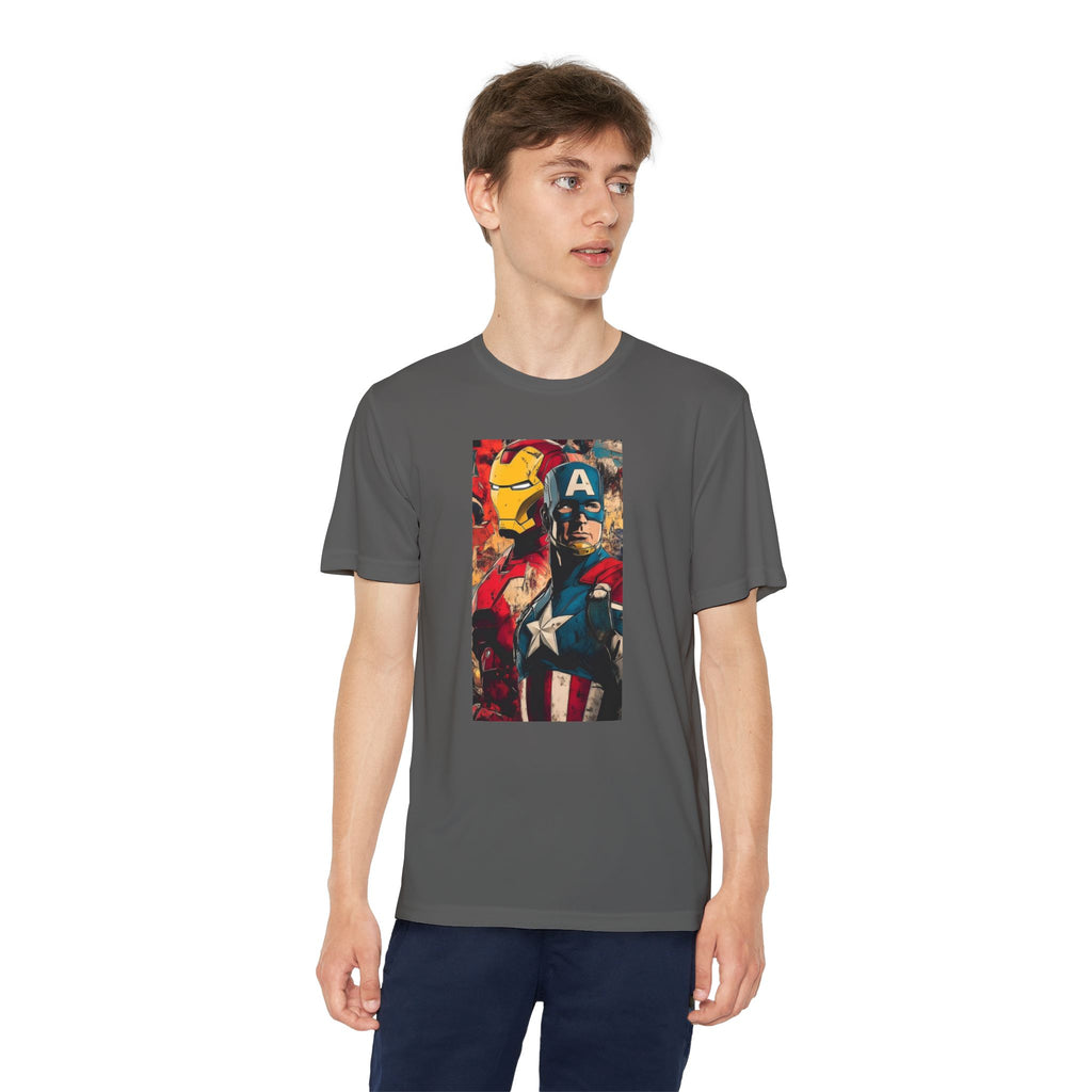 Advengers Youth T-Shirt Sports Graphic Tee, Cool Athletic Shirt for Kids, Perfect for Sports Events, Team Spirit