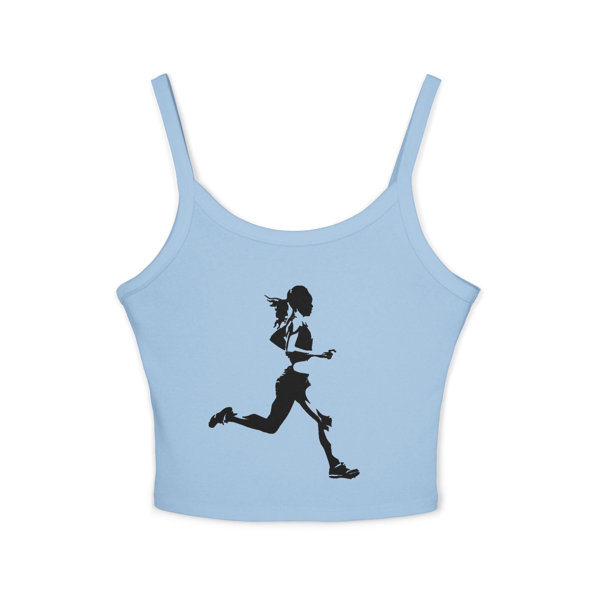 Running Woman Tank Top, Athletic Workout Top, Fitness Sleeveless Shirt, Jogging Muscle Tee, Exercise Gym Cami