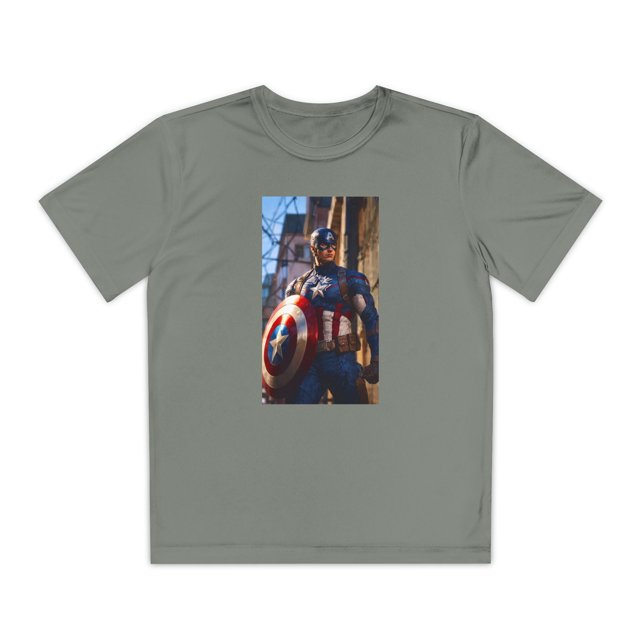 Captain America Superhero Marvel Patriotic, Kids Graphic T-Shirt, Boys Hero Top, Girls Comic Book Clothing, Birthday