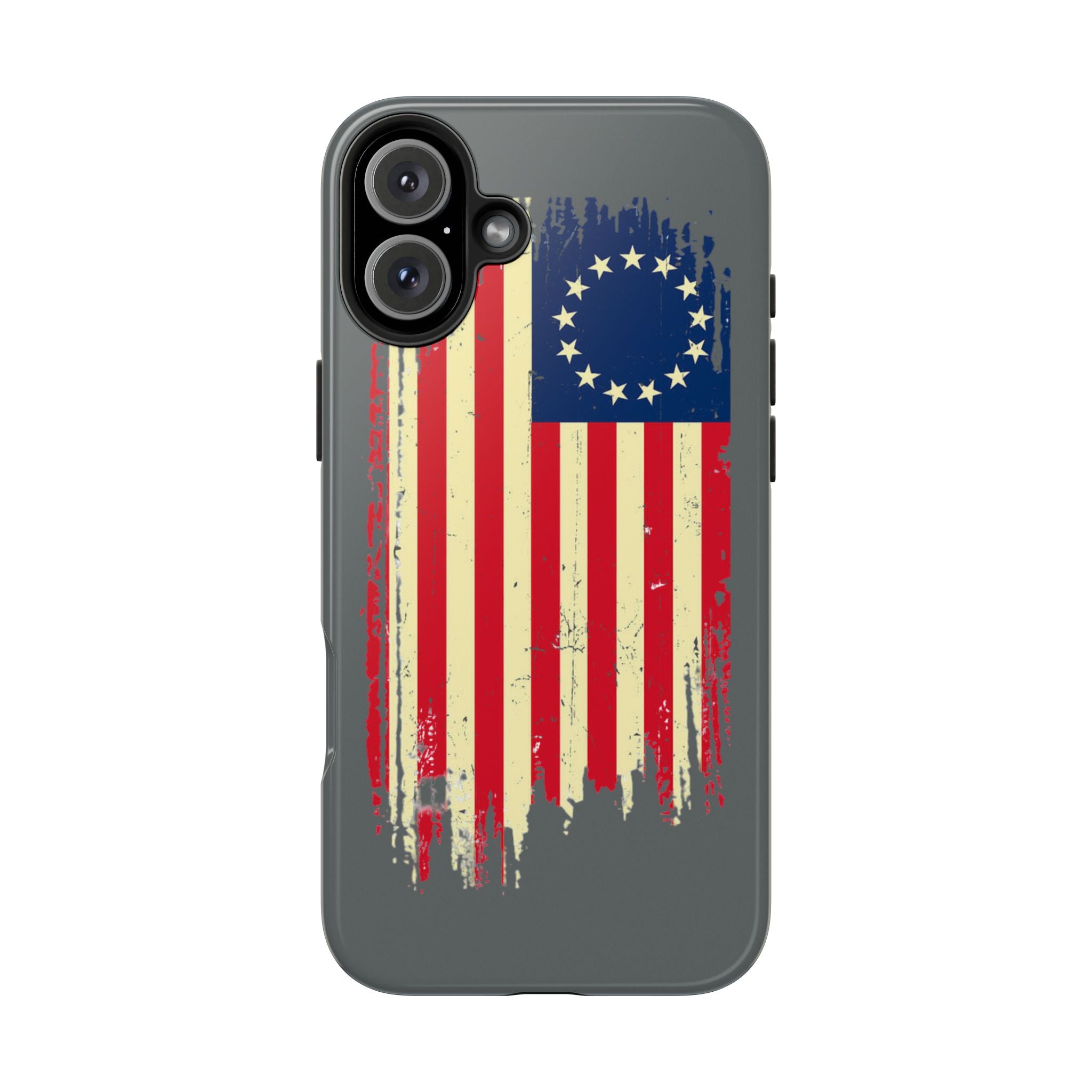Patriotic Phone Cases with Vintage Flag Design, Tough Case for Independence Day, Memorial Day, 4th of July, Gift for Veterans, USA Pride