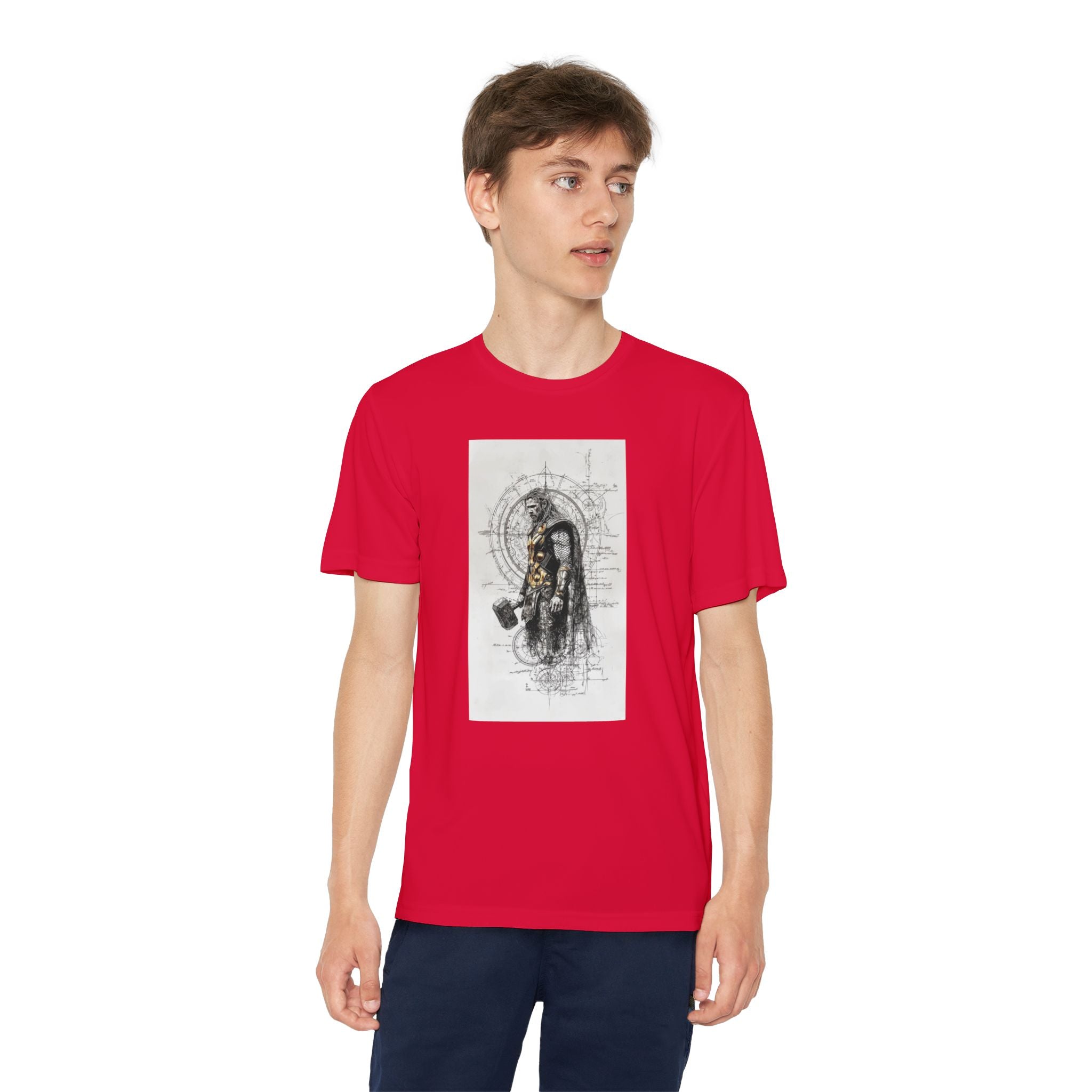 Superhero Youth T-Shirt Sports Graphic Tee, Cool Athletic Shirt for Kids