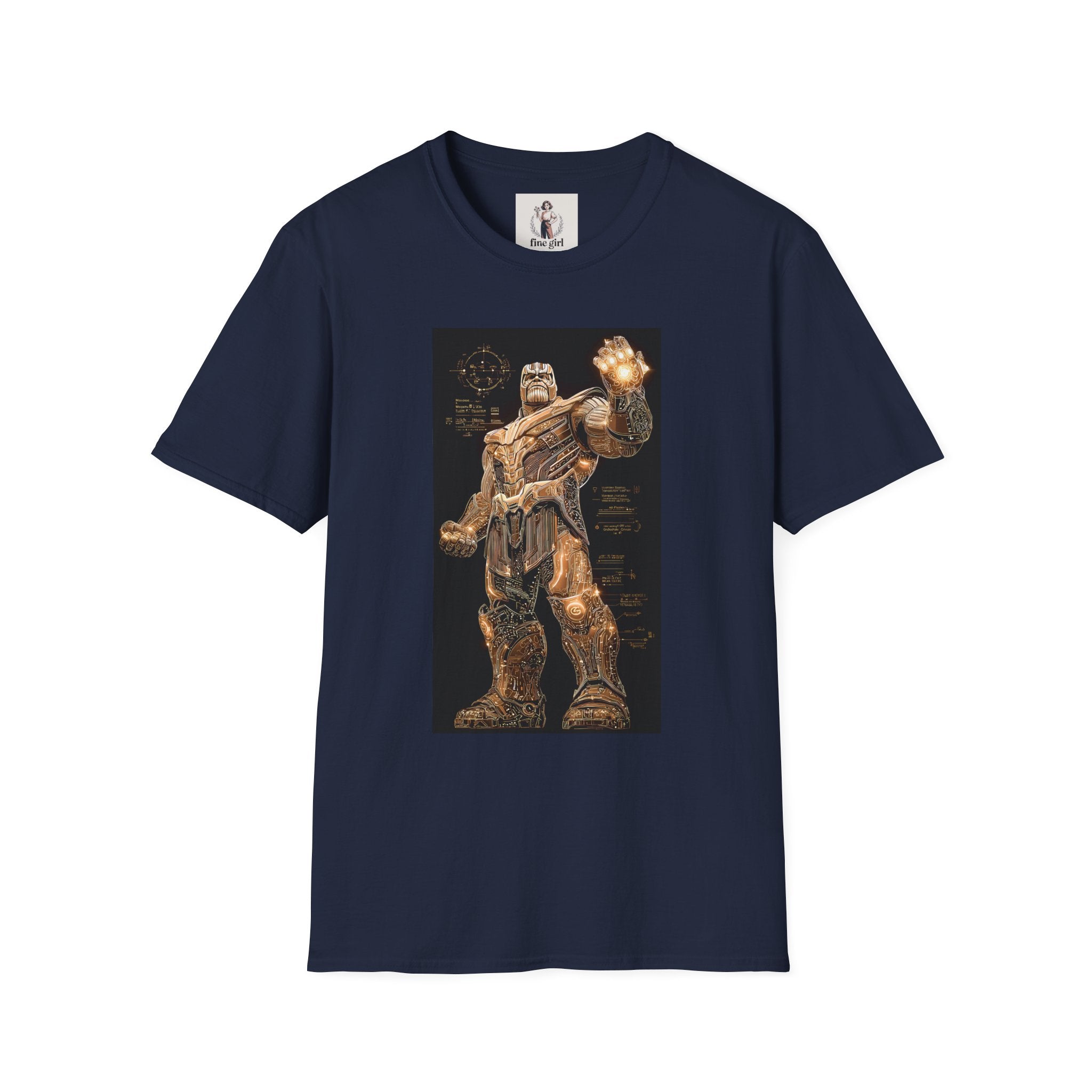 Thanos Superhero Marvel Unisex Softstyle T-Shirt, Comic Book Tee, Geeky Clothing, Cosplay Costume Top